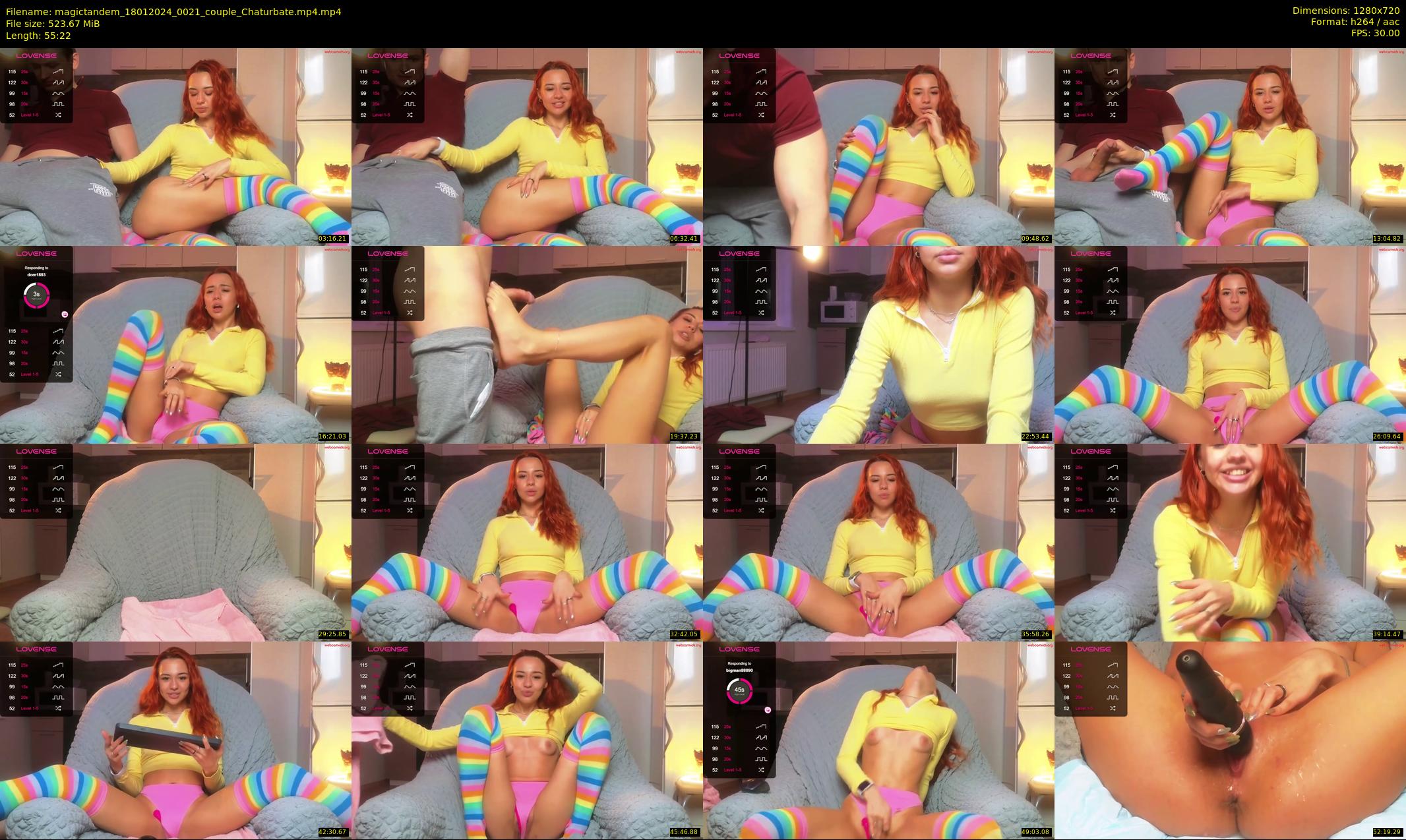 magictandem — 56 minute Chaturbate couple cam show recording, 720p, Jan 18, 2024