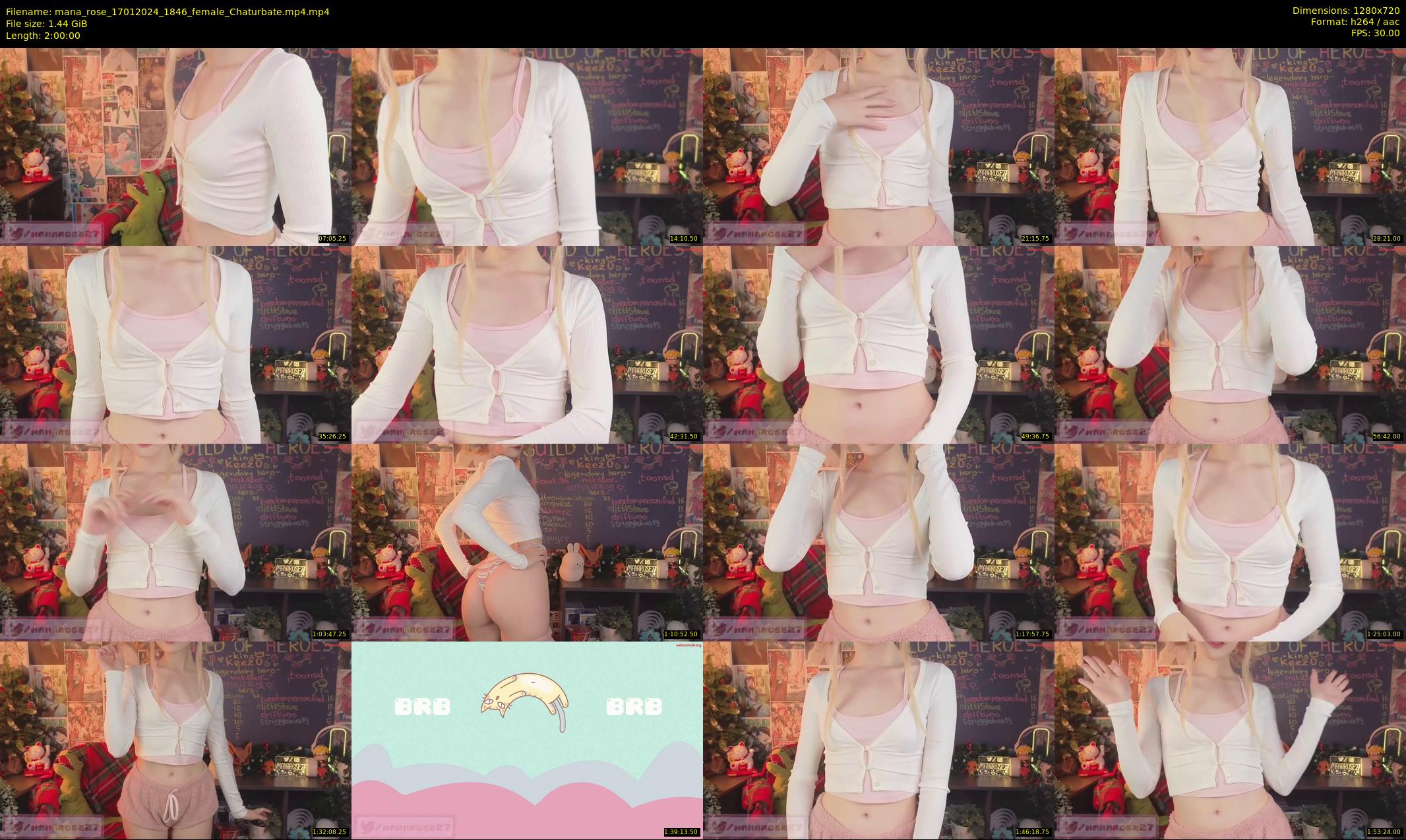 mana_rose — 120 minute Chaturbate female cam show recording, 720p, Jan 17, 2024
