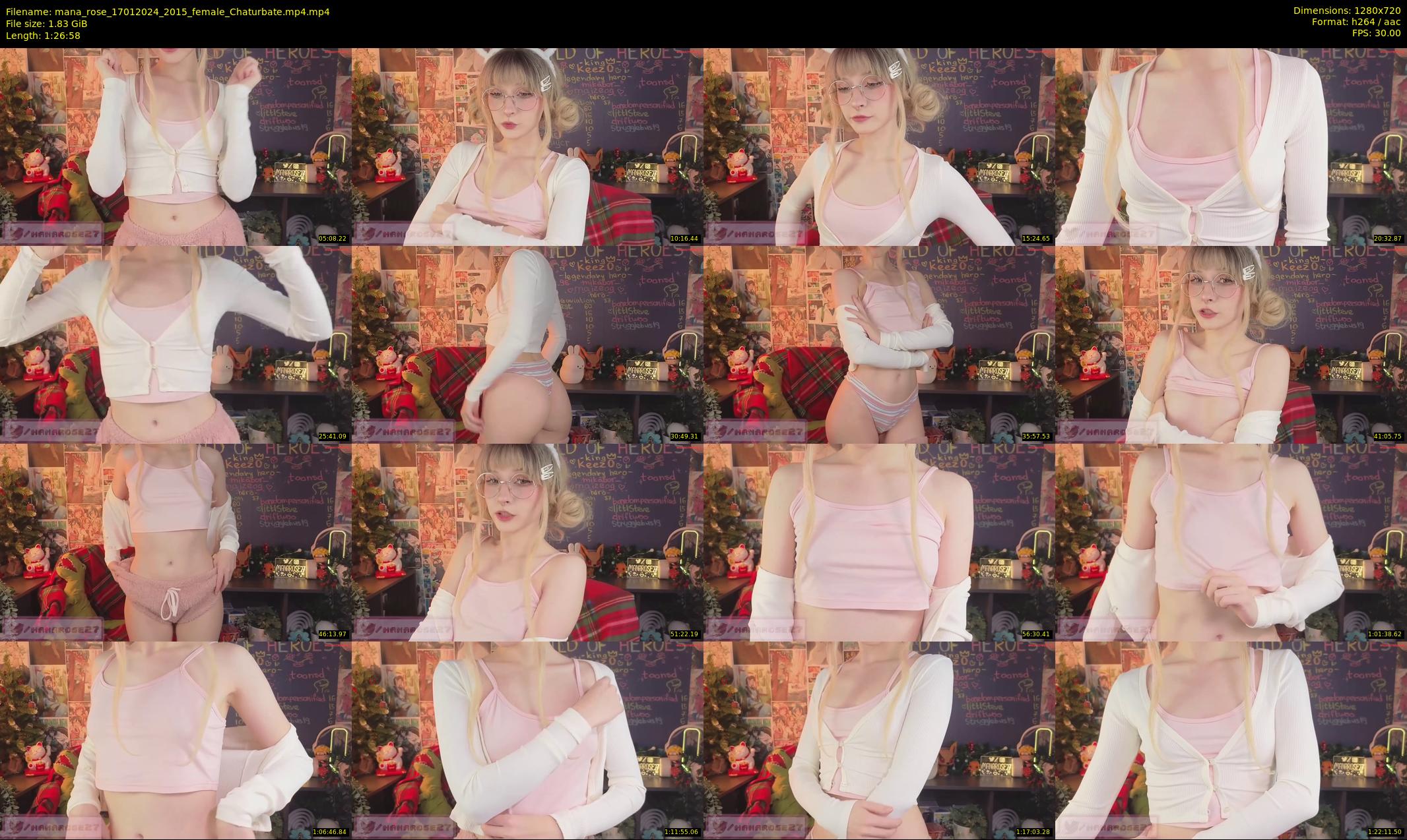 mana_rose — 87 minute Chaturbate female cam show recording, 720p, Jan 17, 2024