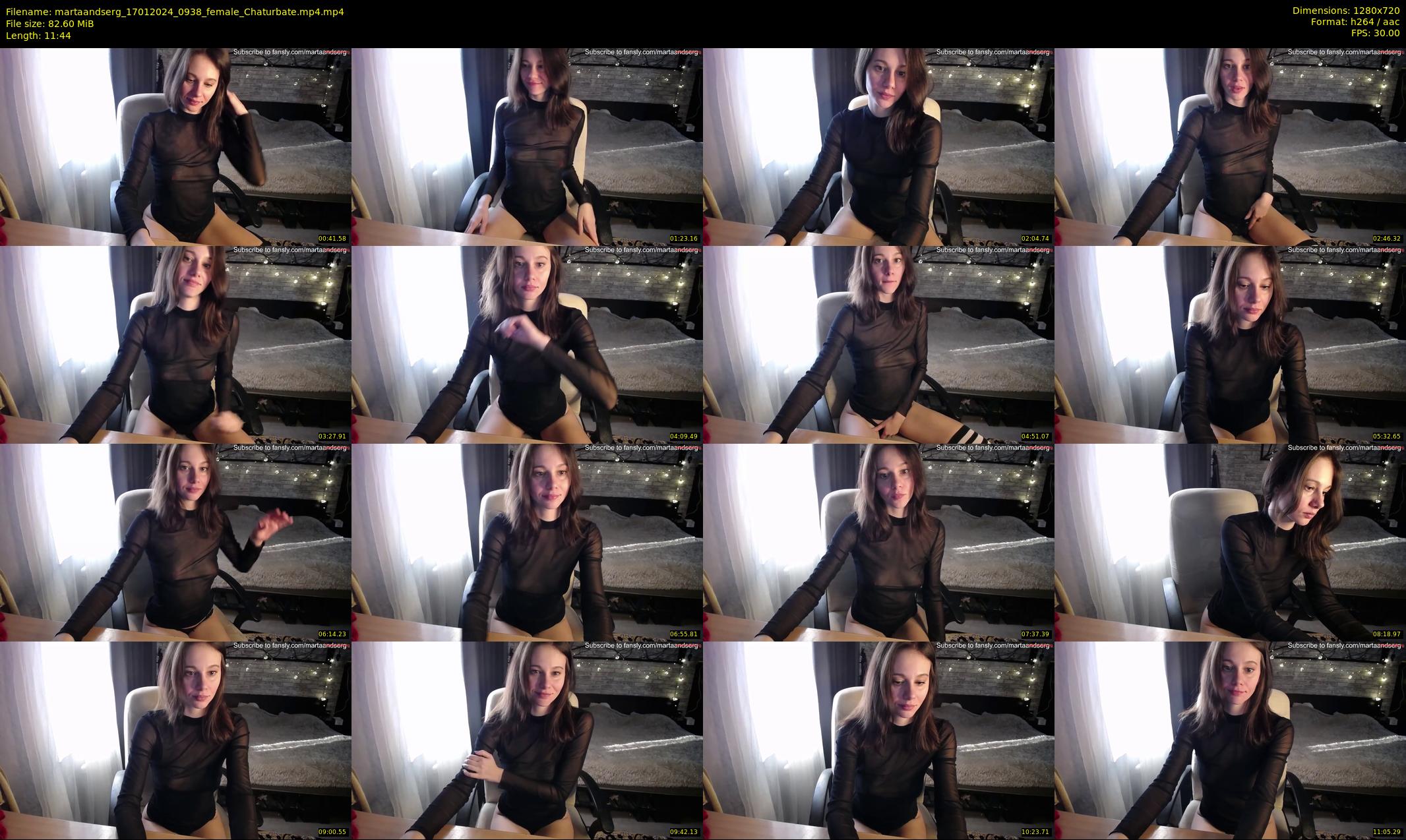 martaandserg — 12 minute Chaturbate female cam show recording, 720p, Jan 17, 2024