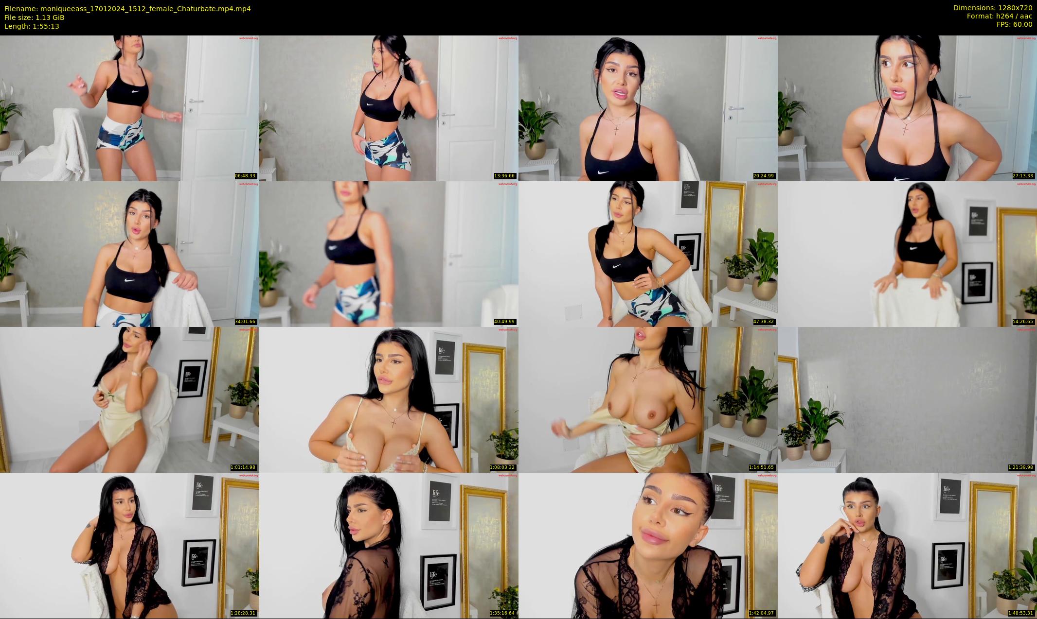 moniqueeass — 116 minute Chaturbate female cam show recording, 720p, Jan 17, 2024