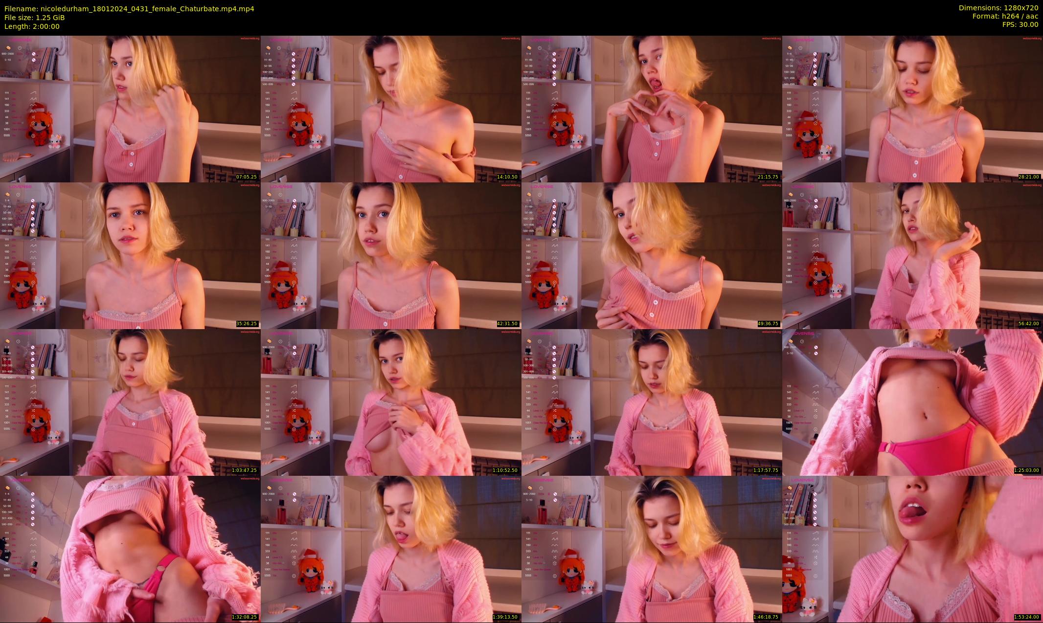 nicoledurham — 120 minute Chaturbate female cam show recording, 720p, Jan 18, 2024