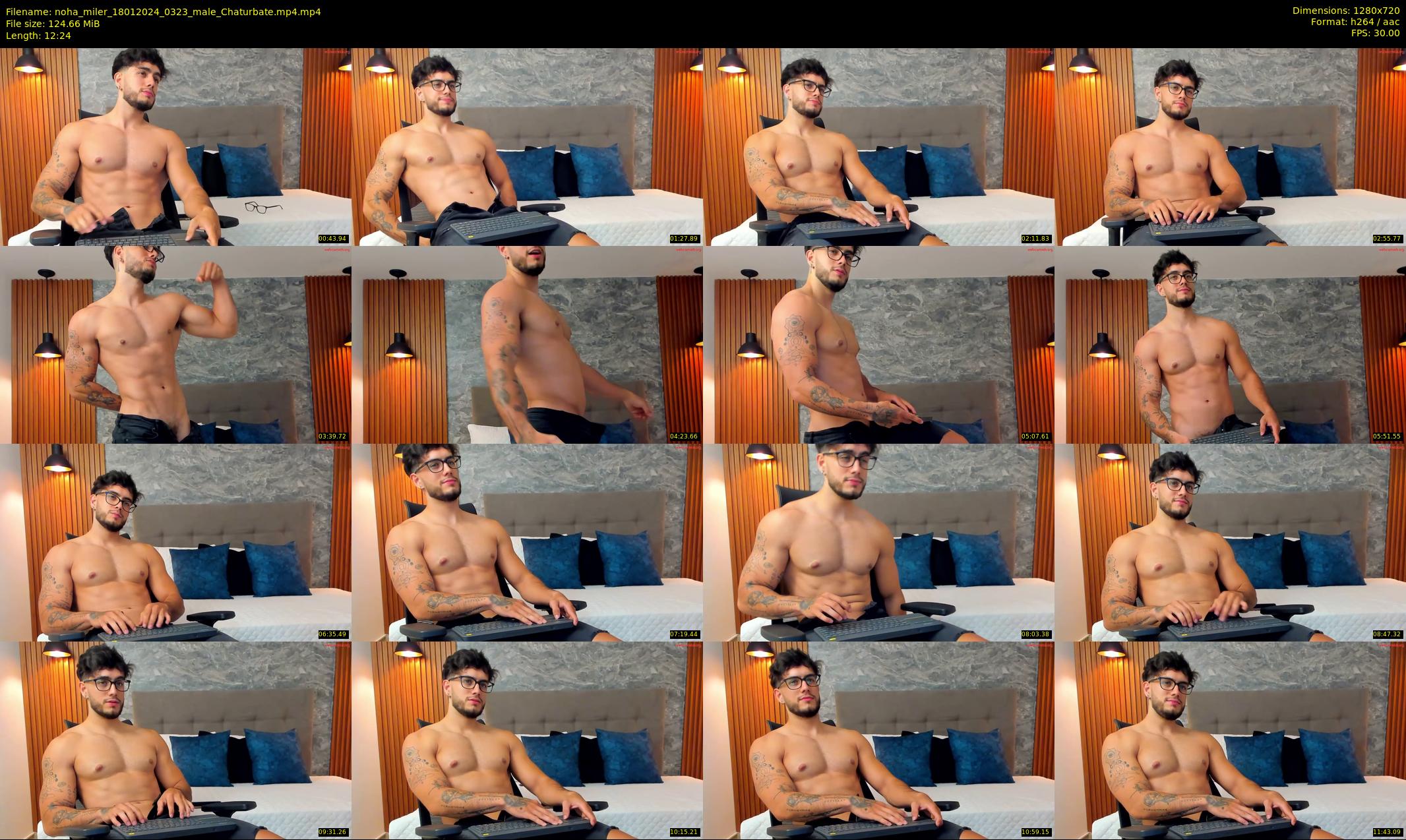 noha_miler — 13 minute Chaturbate male cam show recording, 720p, Jan 18, 2024