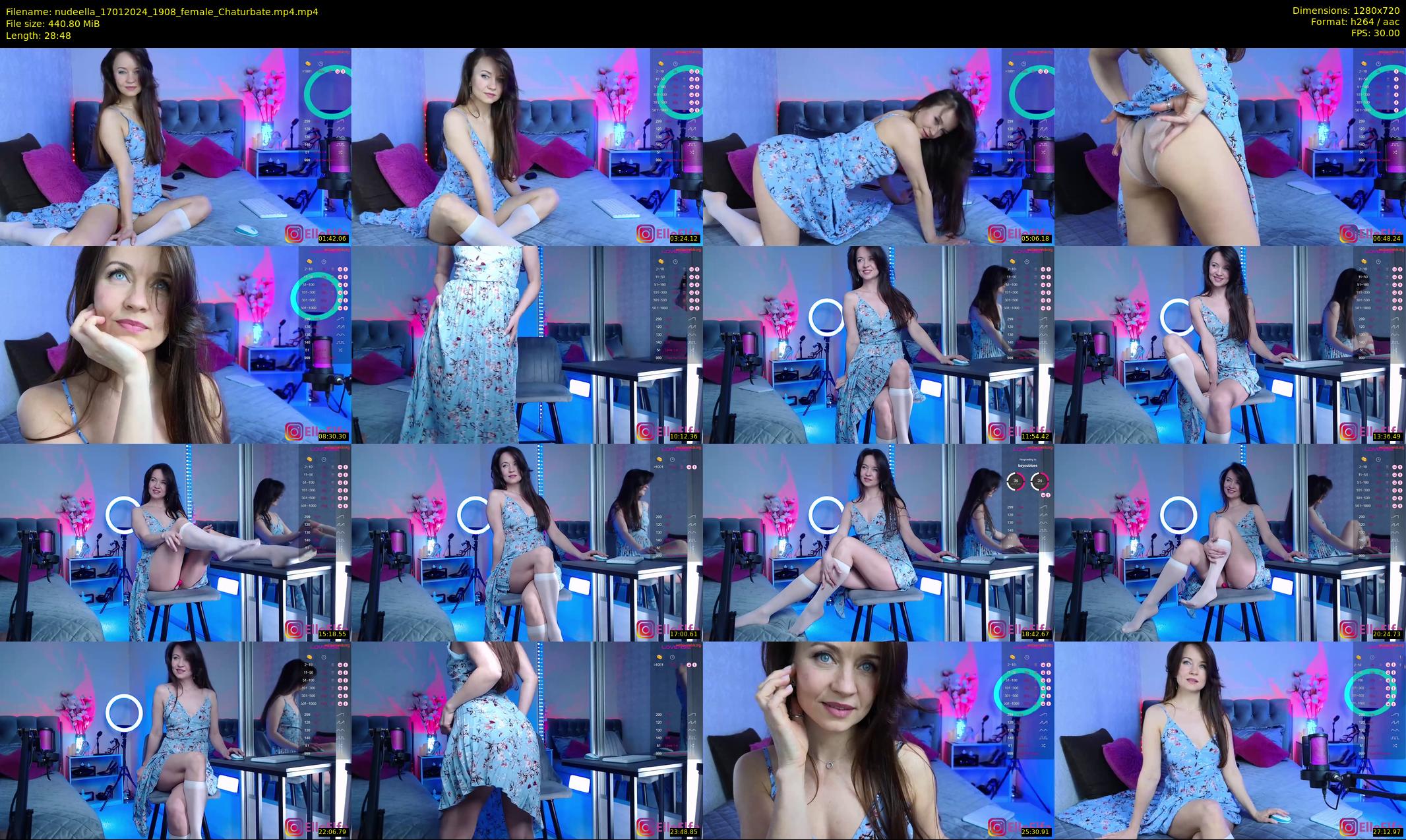 nudeella — 29 minute Chaturbate female cam show recording, 720p, Jan 17, 2024