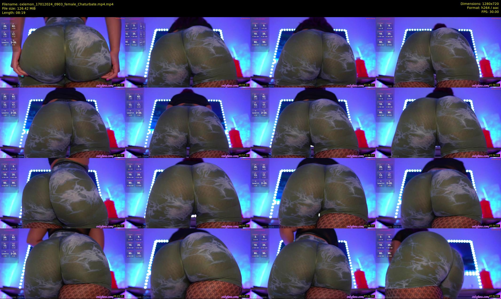 oxlemon — 9 minute Chaturbate female cam show recording, 720p, Jan 17, 2024