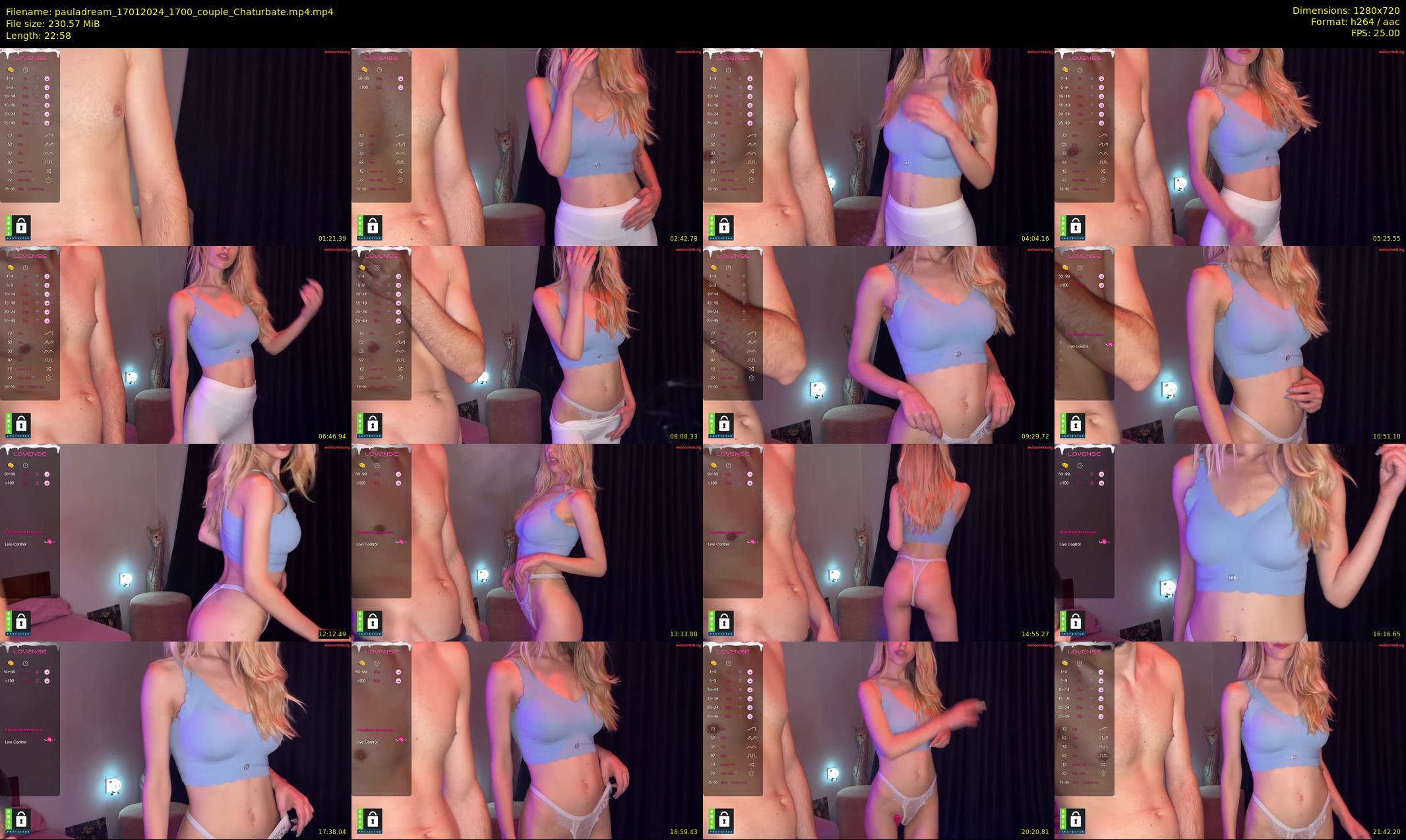 pauladream — 23 minute Chaturbate couple cam show recording, 720p, Jan 17, 2024