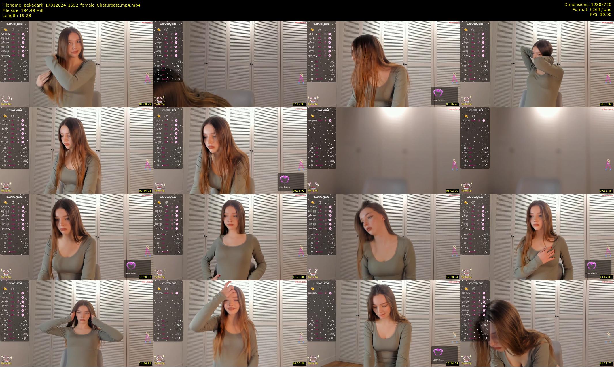 pekadark — 20 minute Chaturbate female cam show recording, 720p, Jan 17, 2024