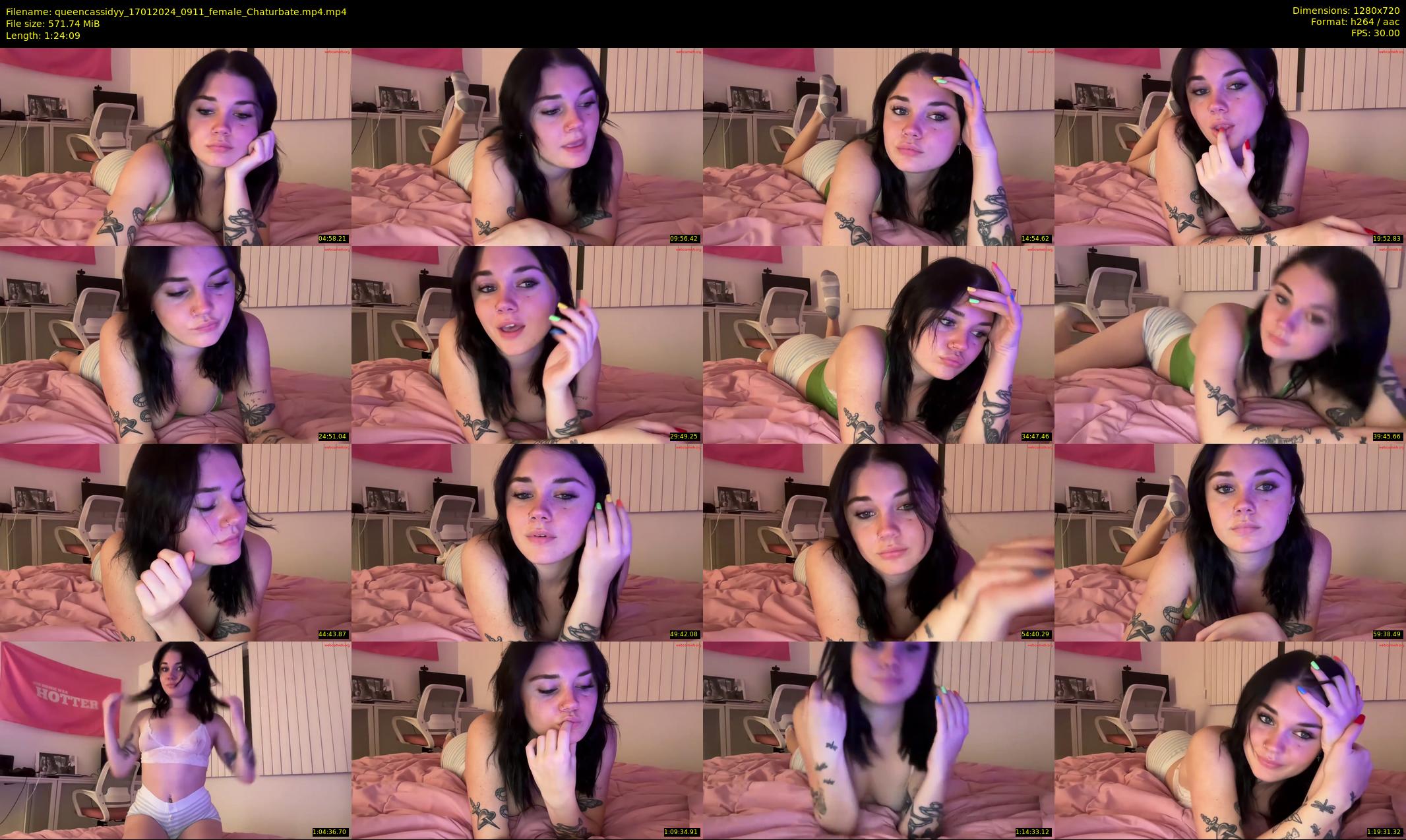 queencassidyy — 85 minute Chaturbate female cam show recording, 720p, Jan 17, 2024