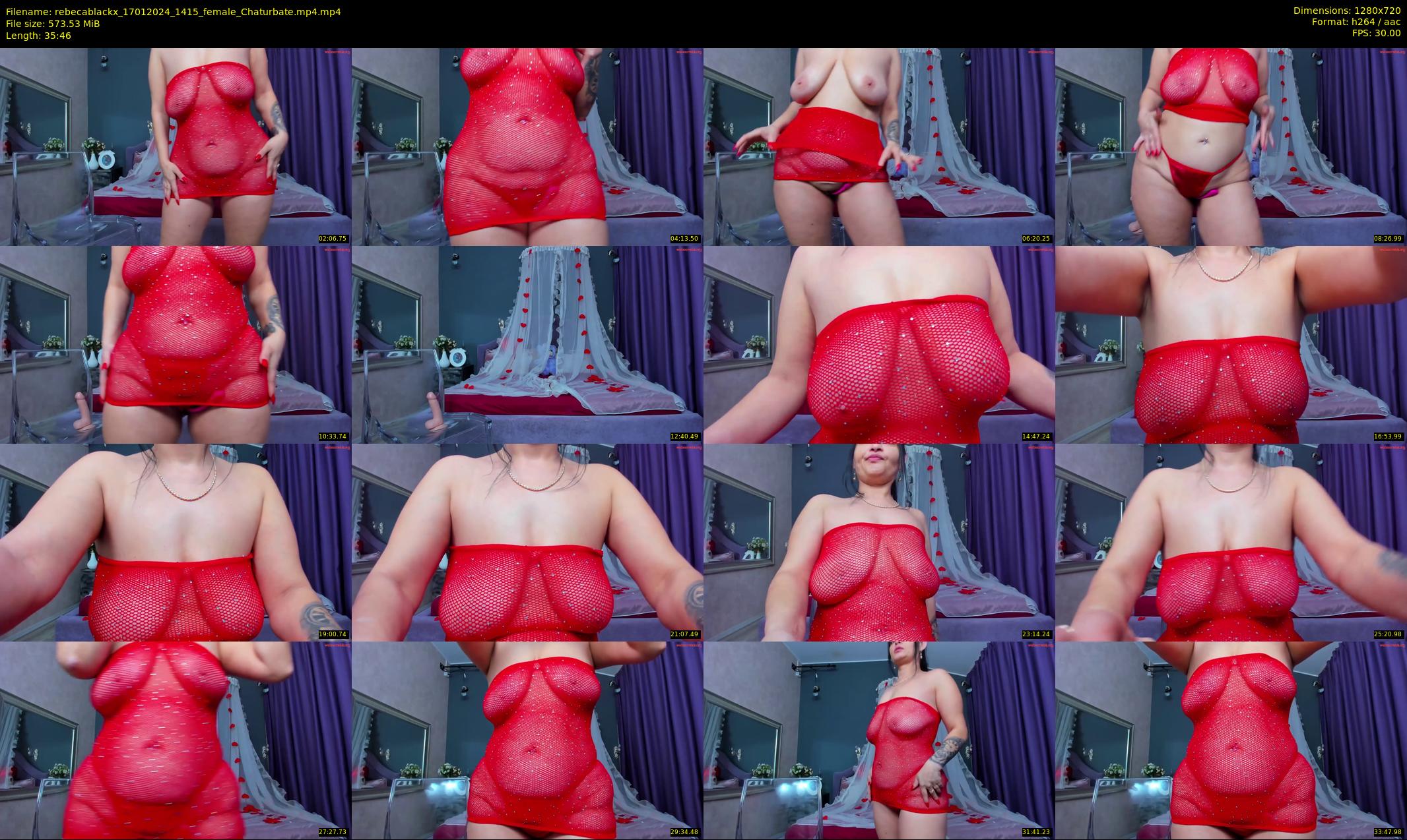 rebecablackx — 36 minute Chaturbate female cam show recording, 720p, Jan 17, 2024