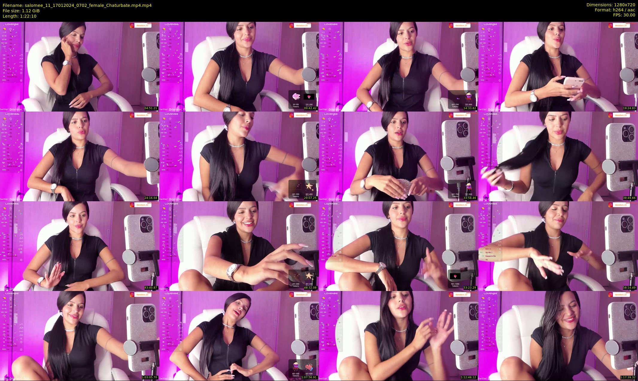 salomee_11 — 83 minute Chaturbate female cam show recording, 720p, Jan 17, 2024