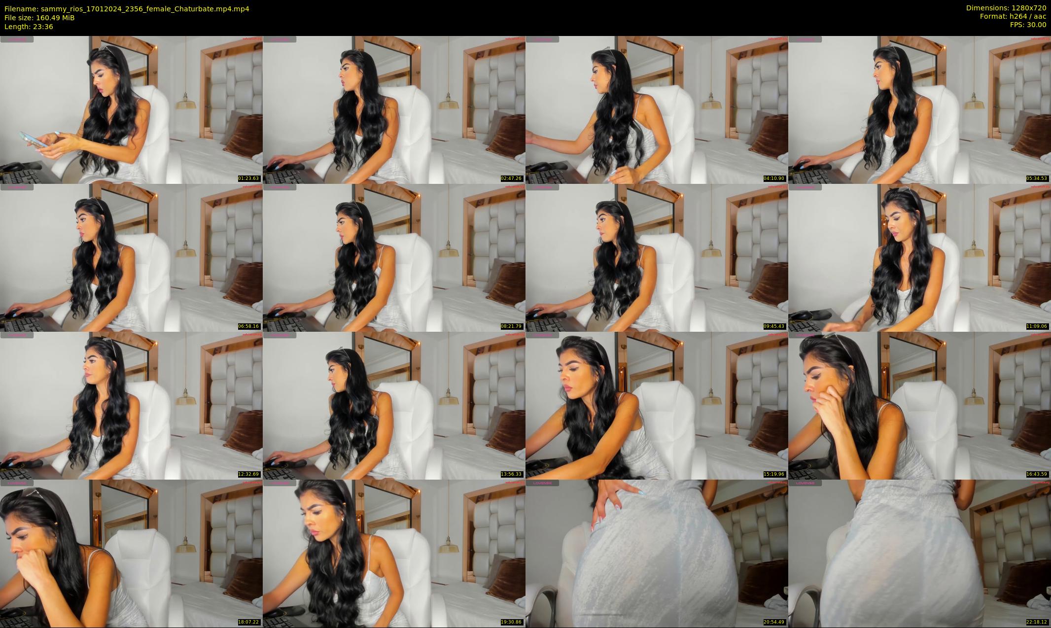 sammy_rios — 24 minute Chaturbate female cam show recording, 720p, Jan 17, 2024