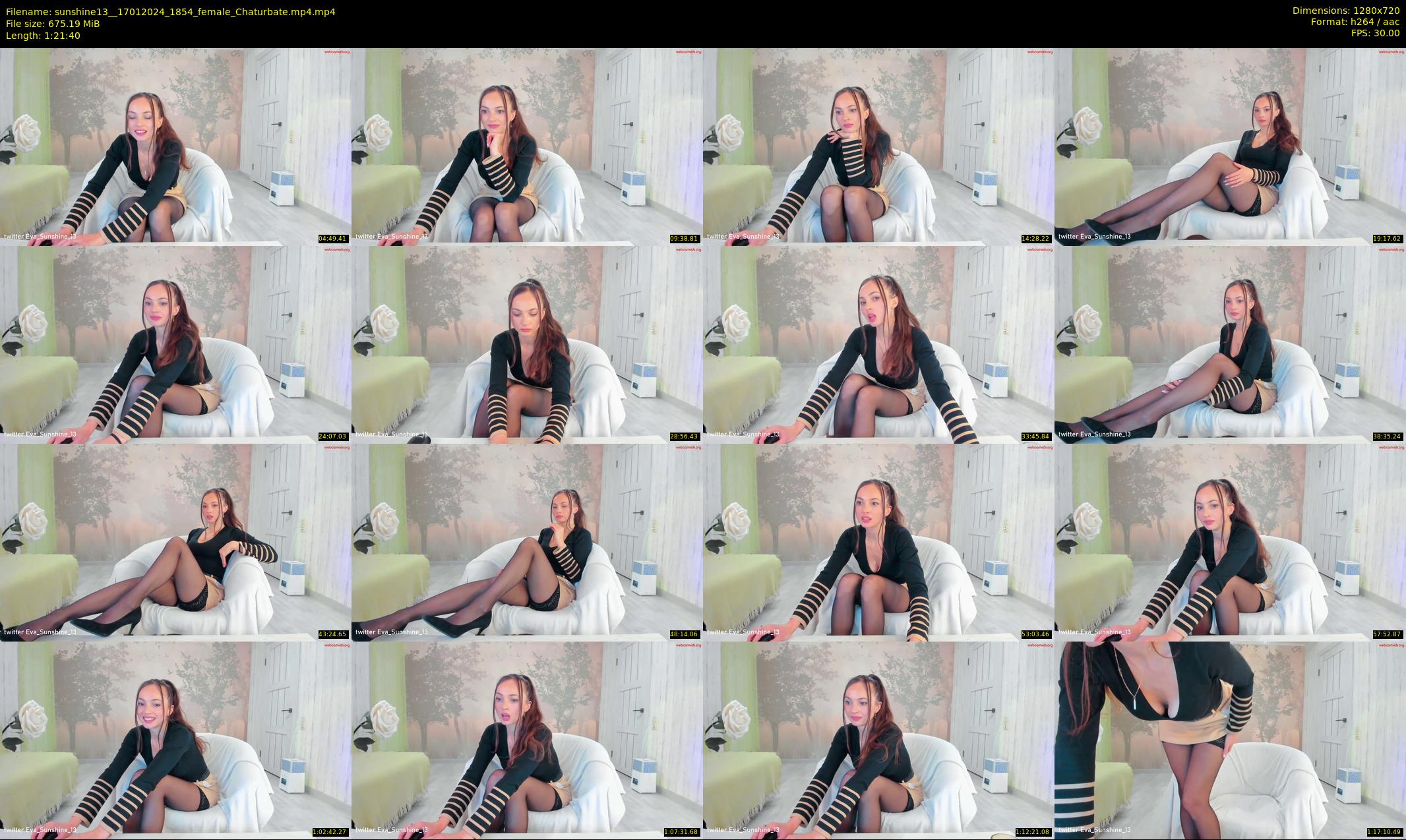 sunshine13_ — 82 minute Chaturbate female cam show recording, 720p, Jan 17, 2024