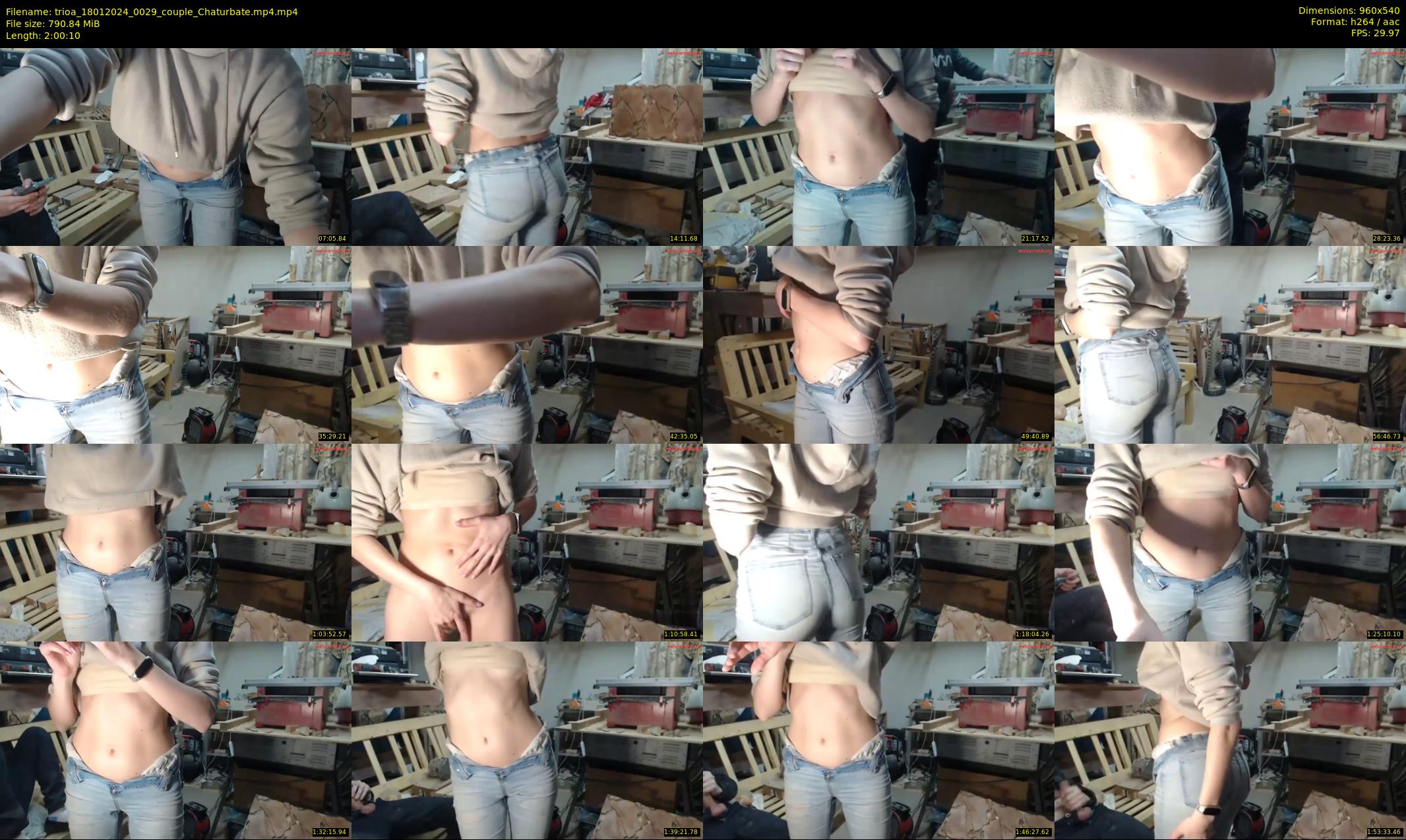 trioa — 121 minute Chaturbate couple cam show recording, 480p, Jan 18, 2024