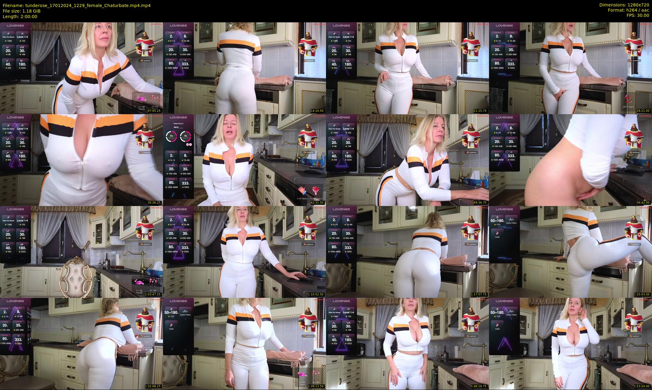 tunderose — 120 minute Chaturbate female cam show recording, 720p, Jan 17, 2024