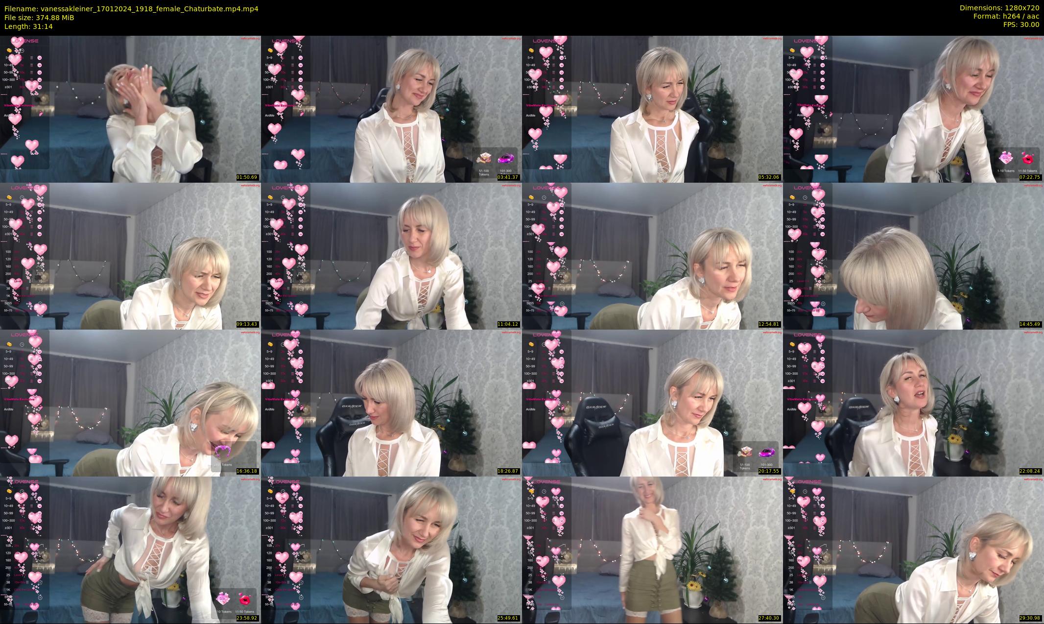 vanessakleiner — 32 minute Chaturbate female cam show recording, 720p, Jan 17, 2024
