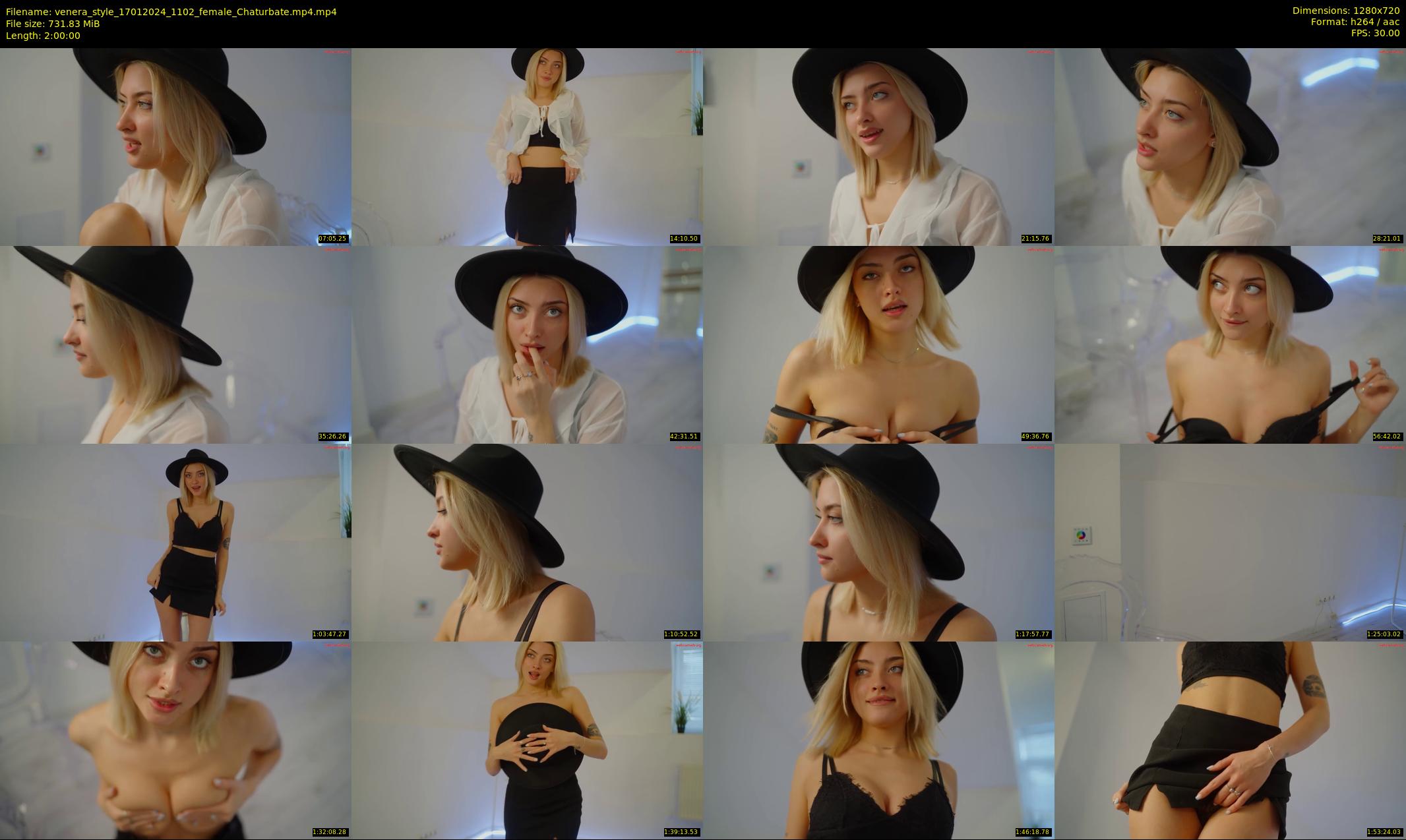 venera_style — 120 minute Chaturbate female cam show recording, 720p, Jan 17, 2024