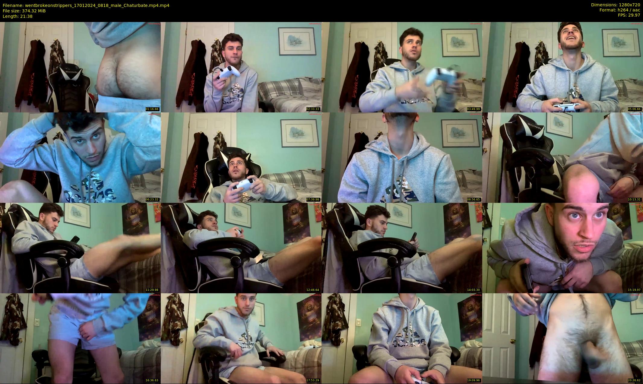 wentbrokeonstrippers — 22 minute Chaturbate male cam show recording, 720p, Jan 17, 2024