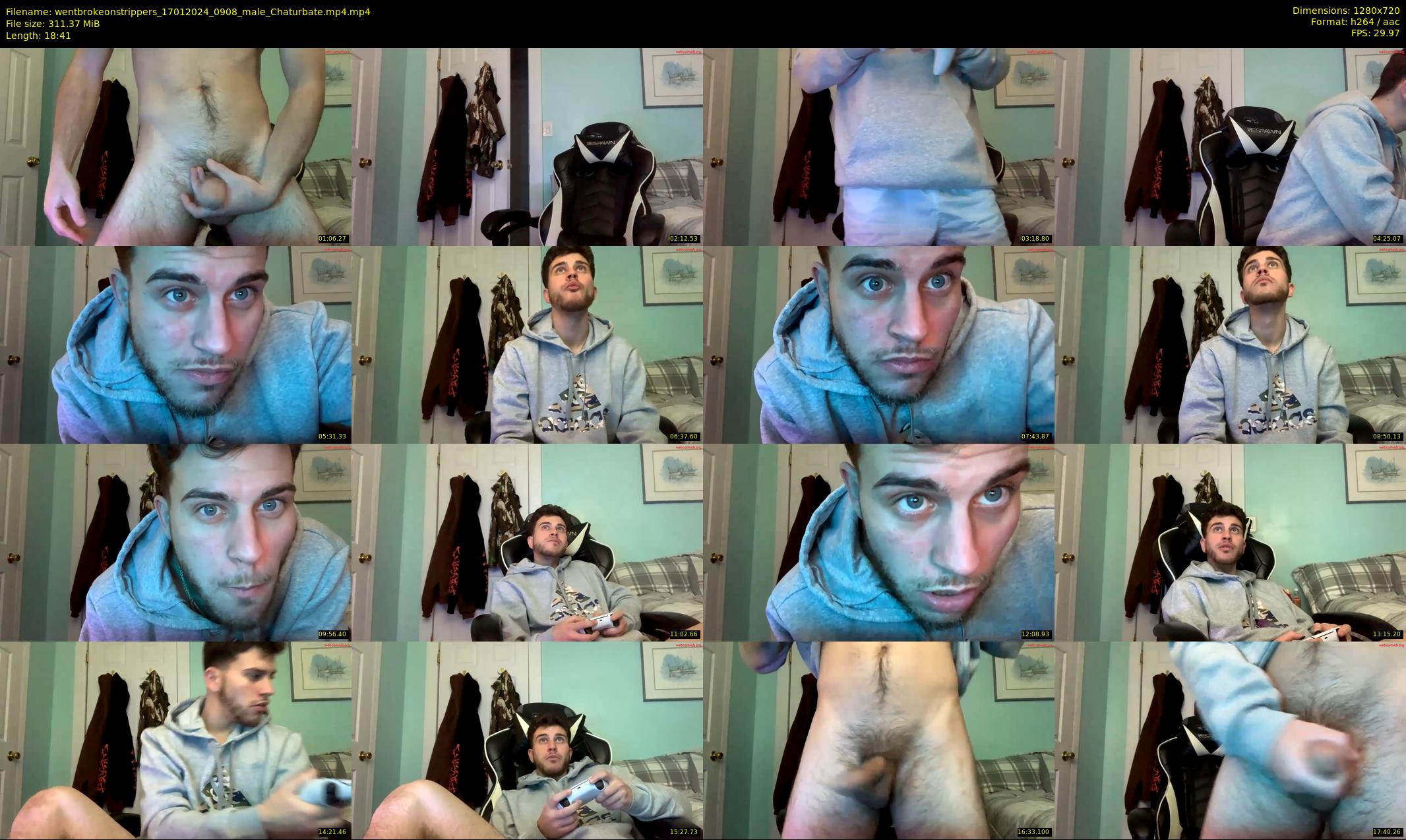 wentbrokeonstrippers — 19 minute Chaturbate male cam show recording, 720p, Jan 17, 2024