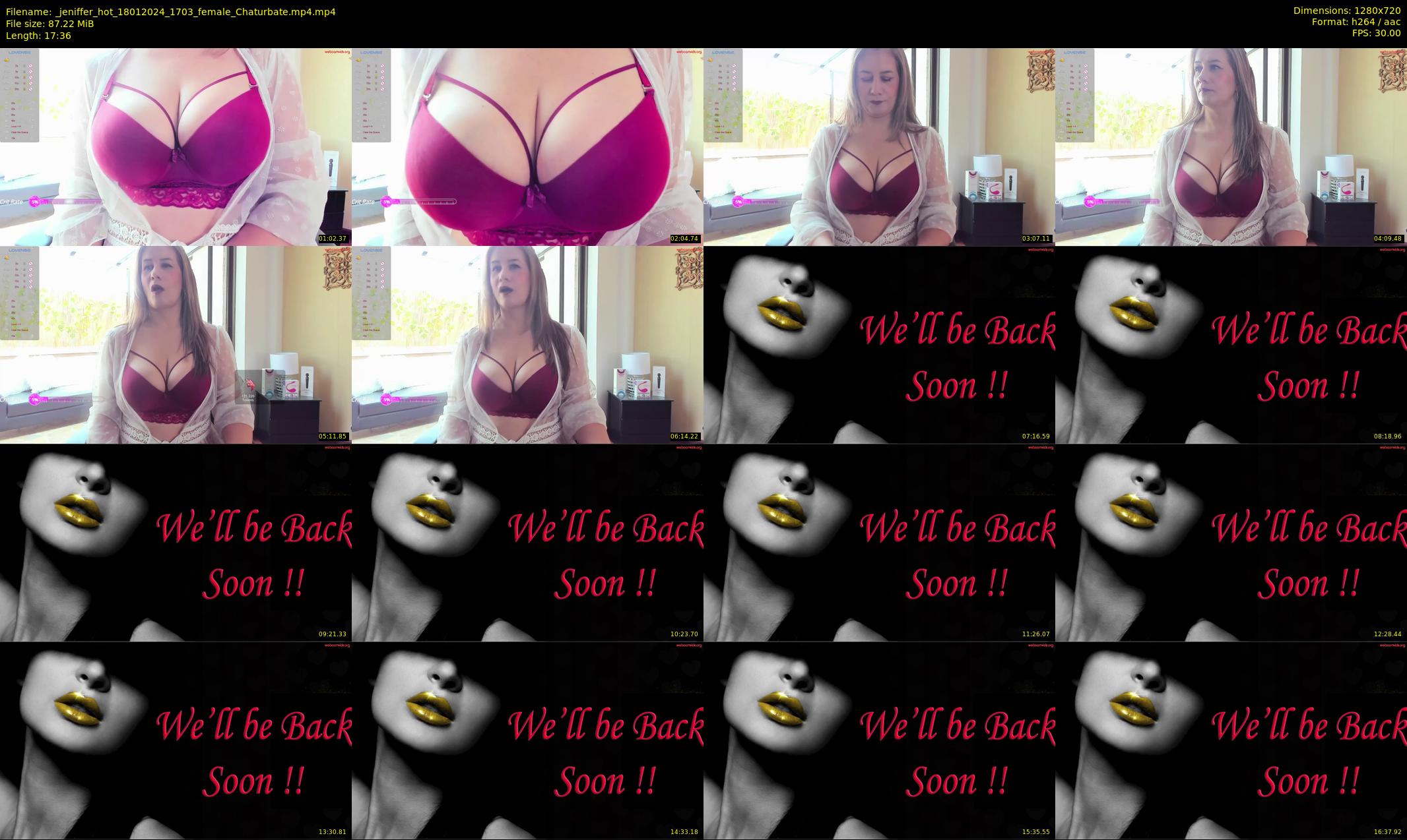 _jeniffer_hot — 18 minute Chaturbate female cam show recording, 720p, Jan 18, 2024
