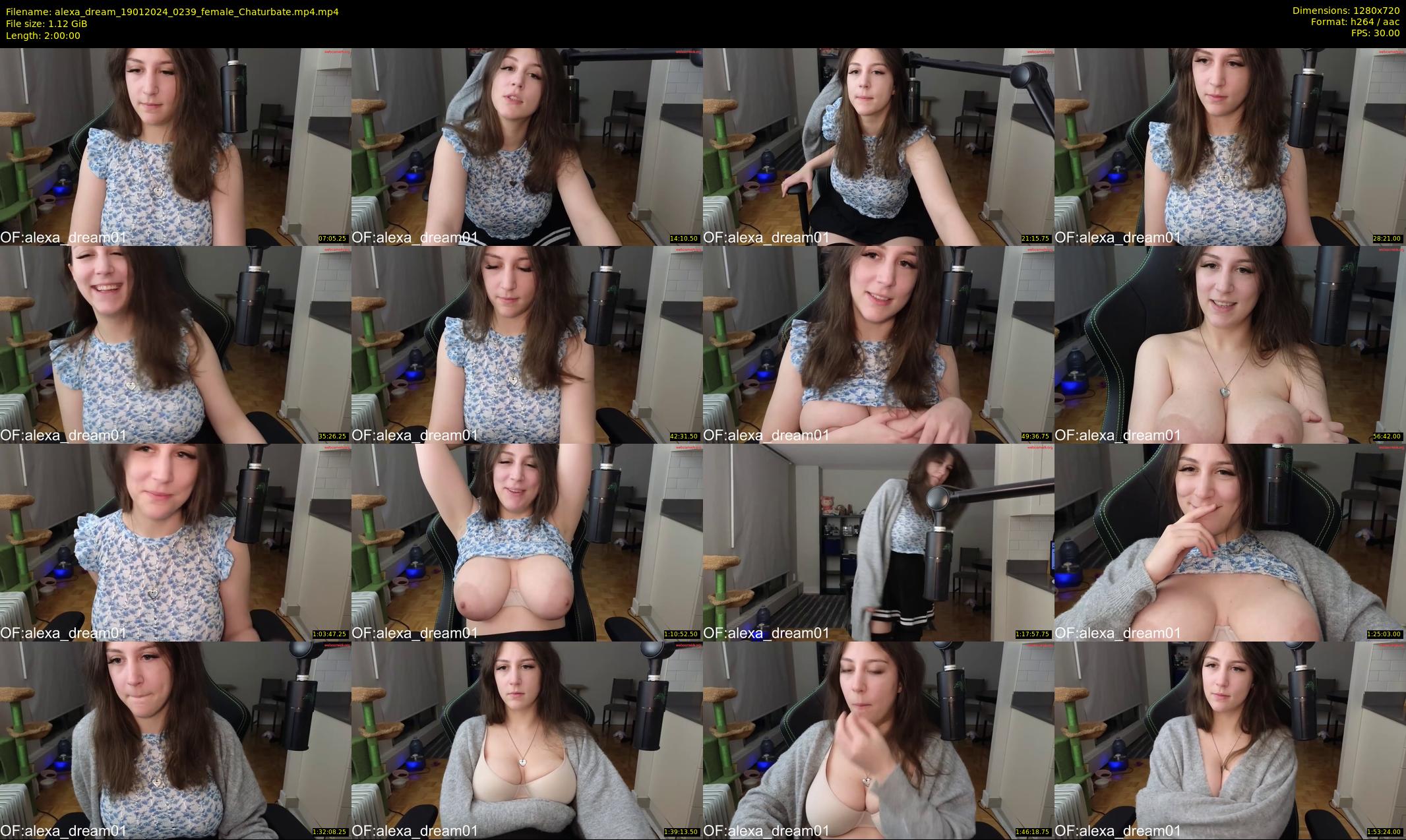 alexa_dream — 120 minute Chaturbate female cam show recording, 720p, Jan 19, 2024