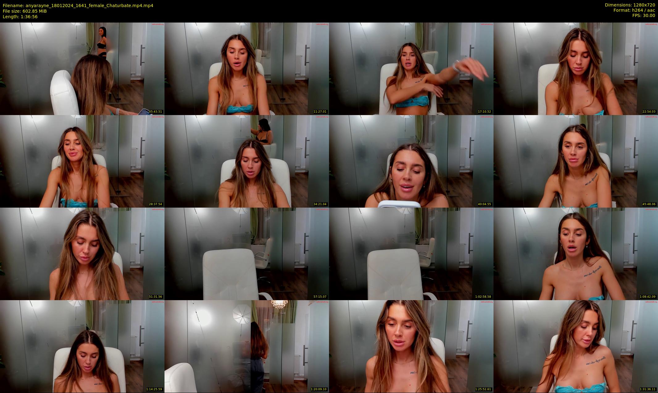 anyarayne — 97 minute Chaturbate female cam show recording, 720p, Jan 18, 2024