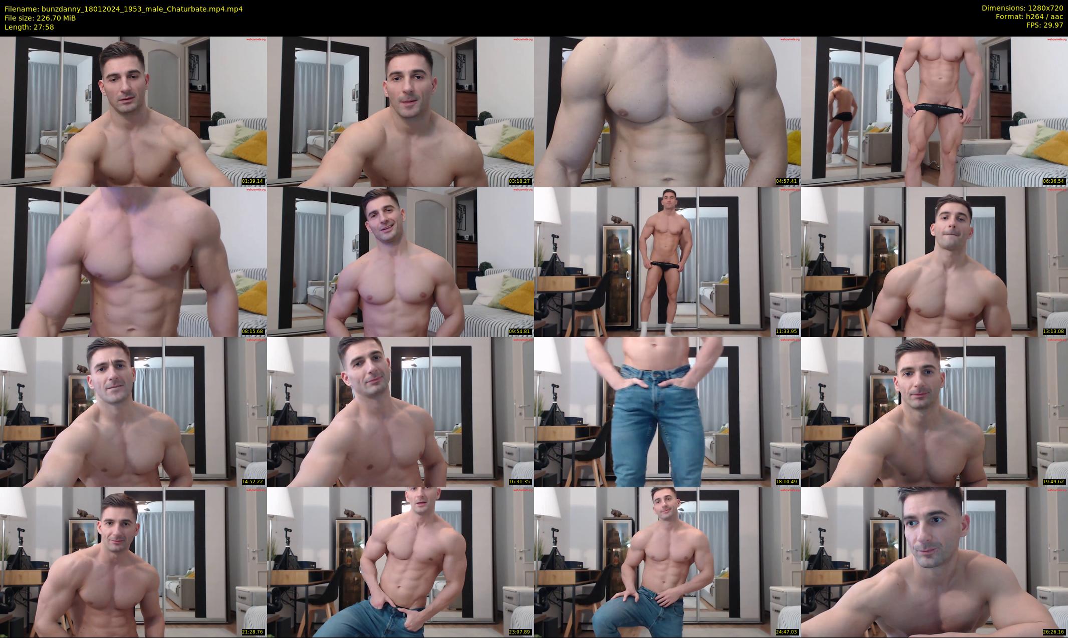 bunzdanny — 28 minute Chaturbate male cam show recording, 720p, Jan 18, 2024