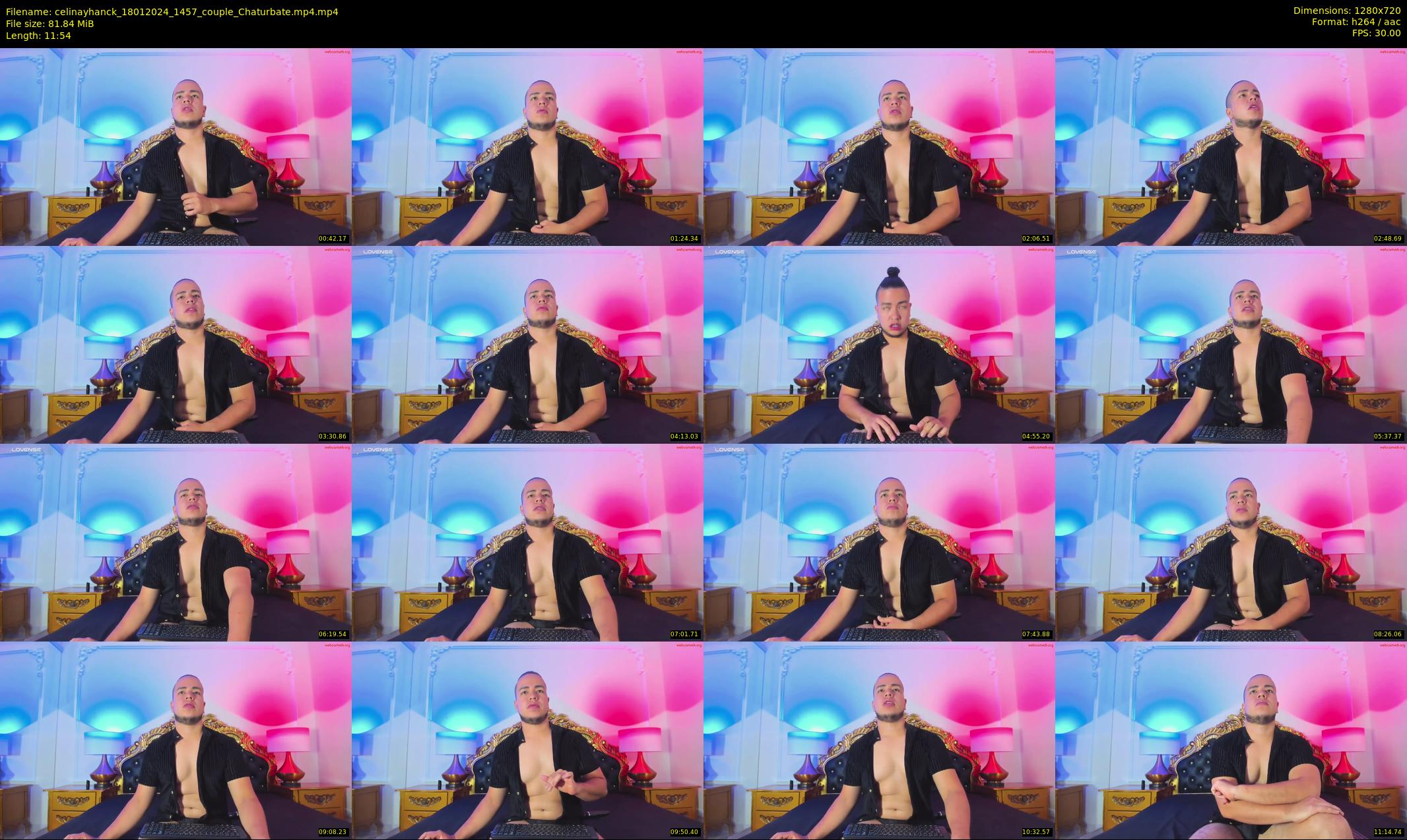 celinayhanck — 12 minute Chaturbate couple cam show recording, 720p, Jan 18, 2024