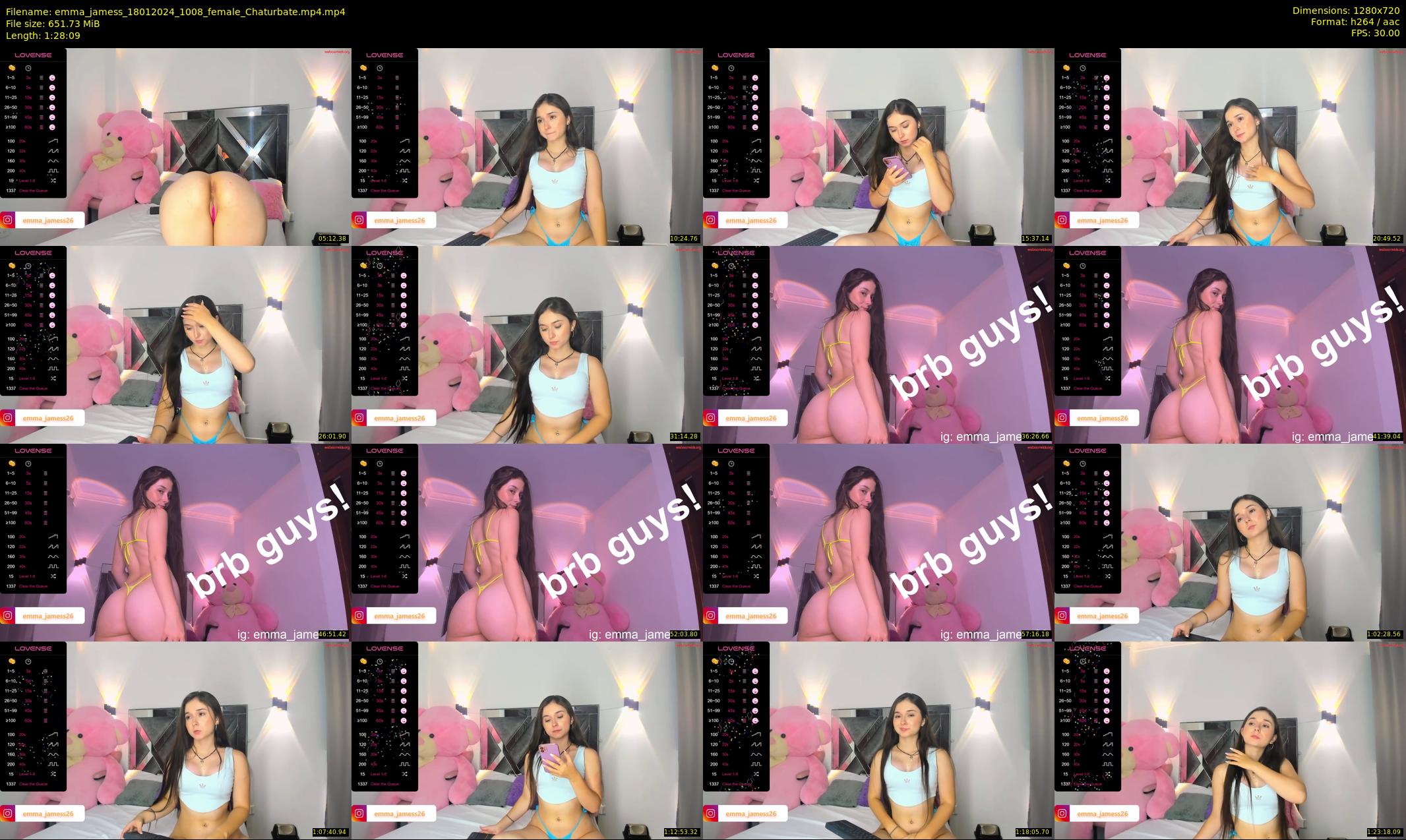 emma_jamess — 89 minute Chaturbate female cam show recording, 720p, Jan 18, 2024