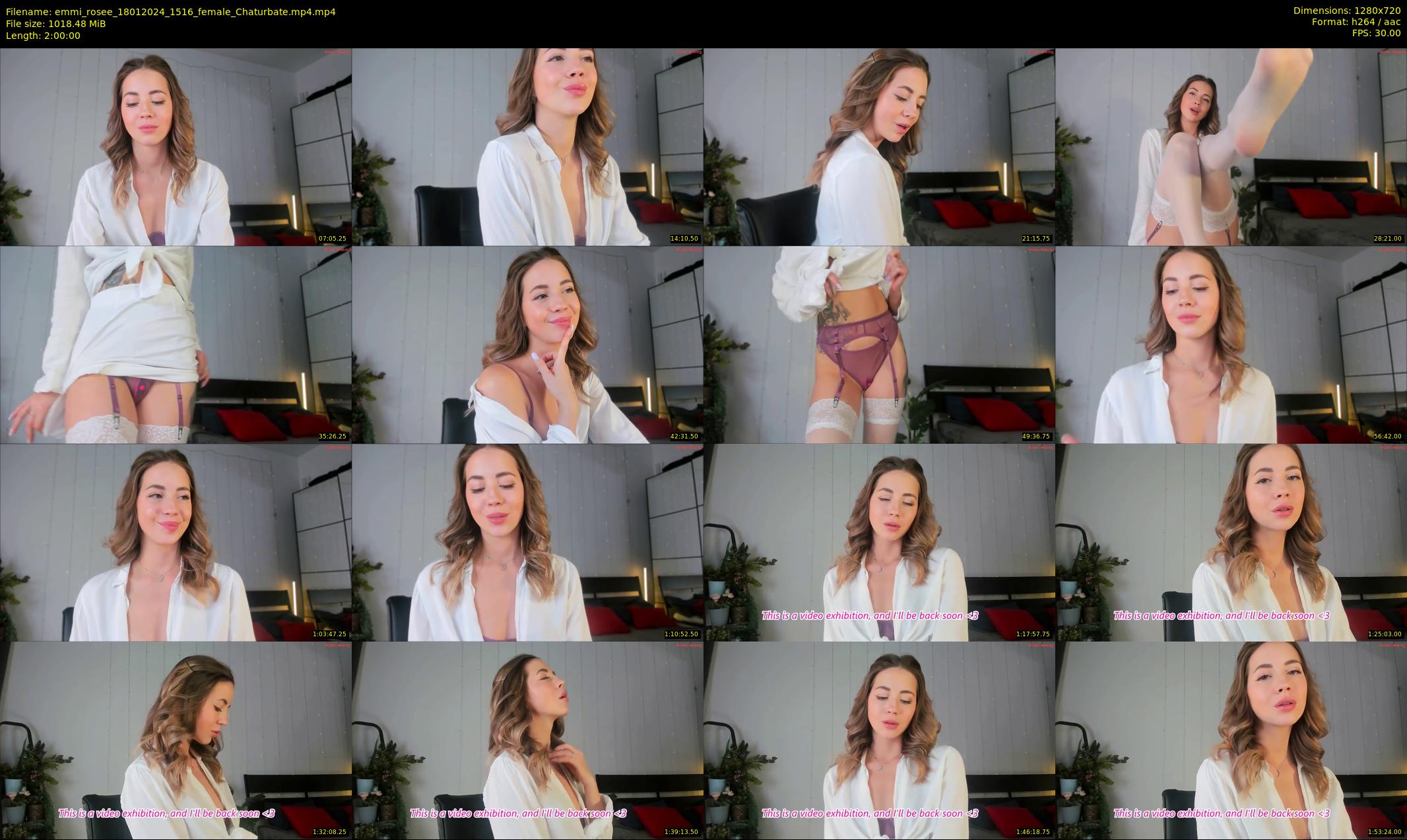 emmi_rosee — 120 minute Chaturbate female cam show recording, 720p, Jan 18, 2024