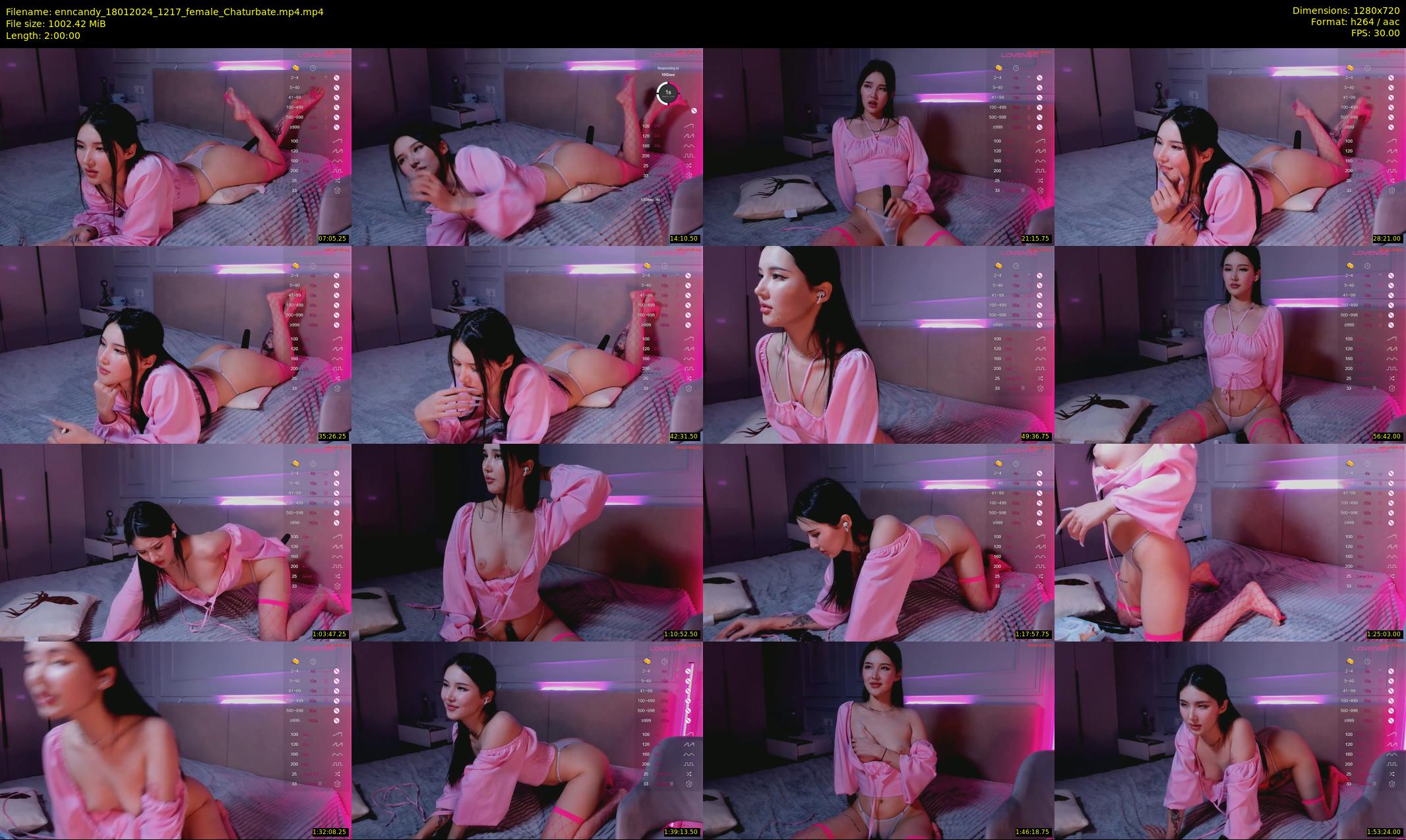 enncandy — 120 minute Chaturbate female cam show recording, 720p, Jan 18, 2024
