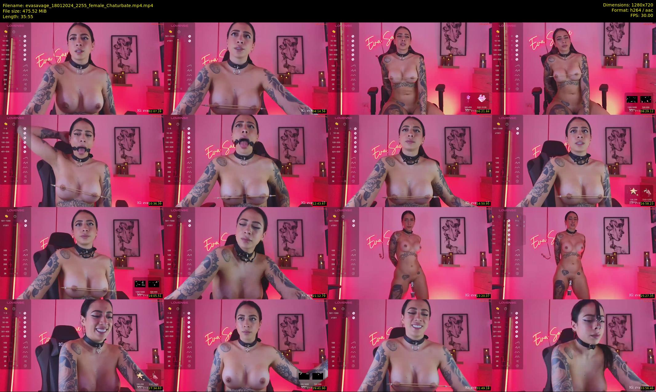 evasavage — 36 minute Chaturbate female cam show recording, 720p, Jan 18, 2024