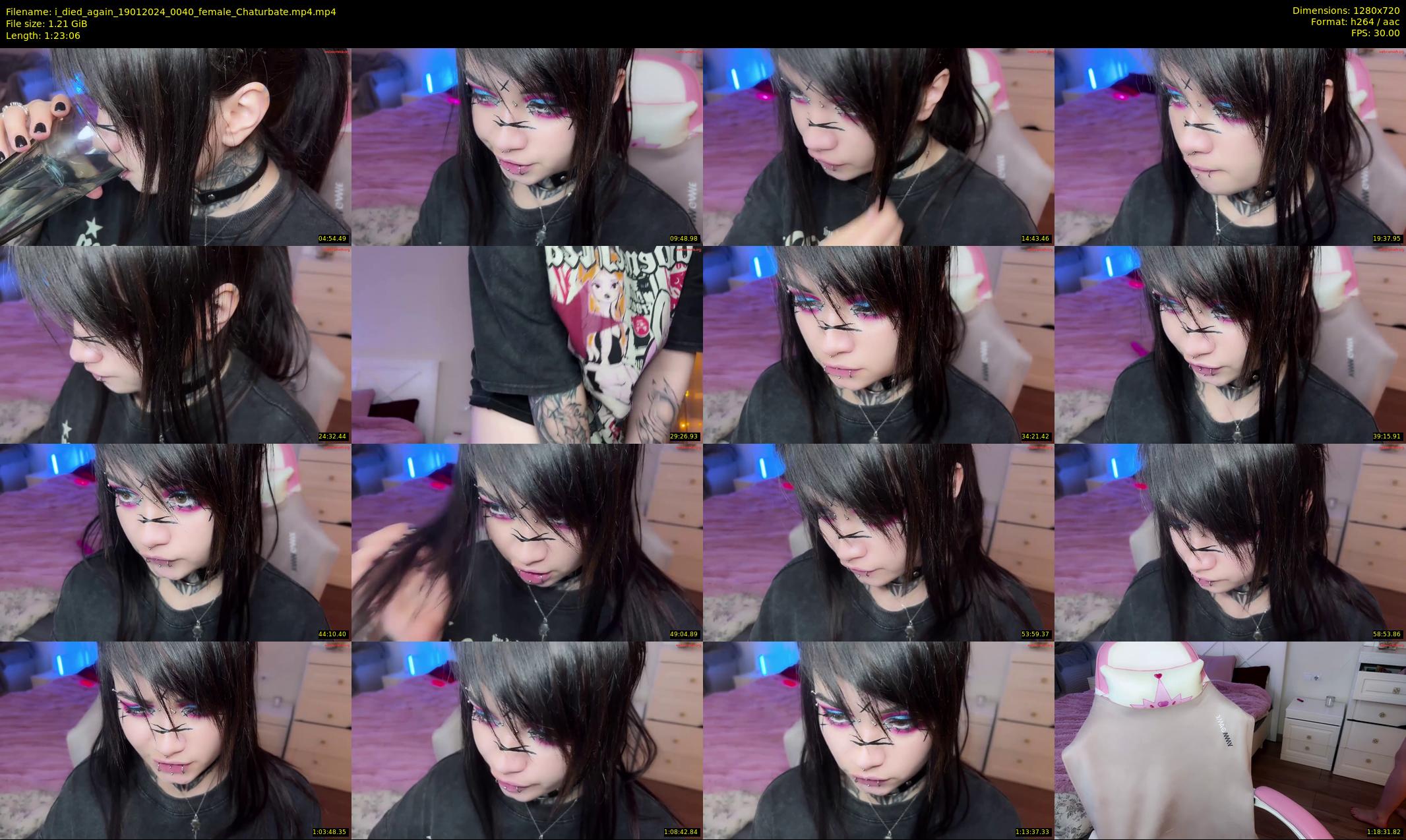 i_died_again — 84 minute Chaturbate female cam show recording, 720p, Jan 19, 2024