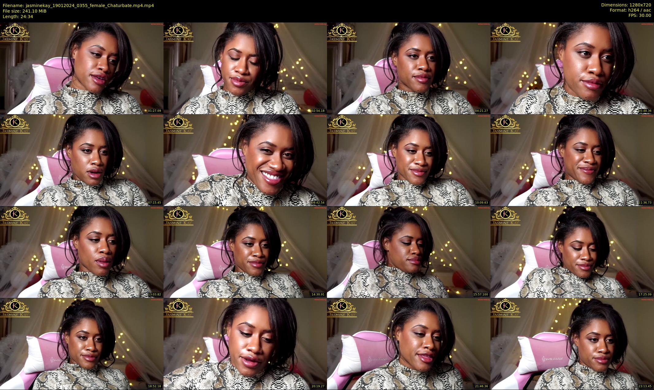 jasminekay — 25 minute Chaturbate female cam show recording, 720p, Jan 19, 2024