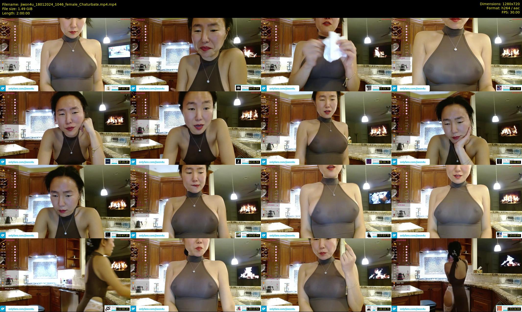 jiwon4u — 120 minute Chaturbate female cam show recording, 720p, Jan 18, 2024