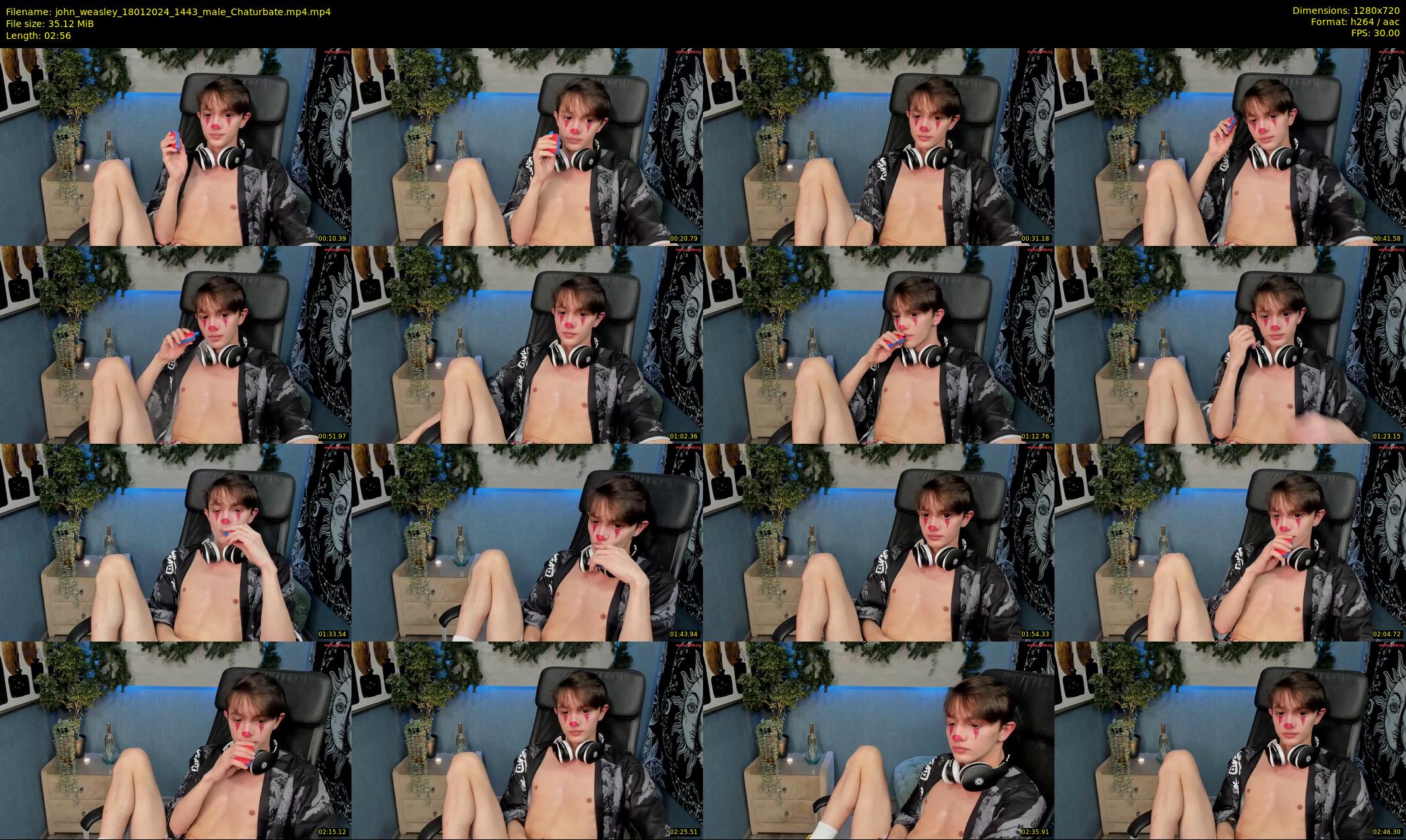 john_weasley — 3 minute Chaturbate male cam show recording, 720p, Jan 18, 2024