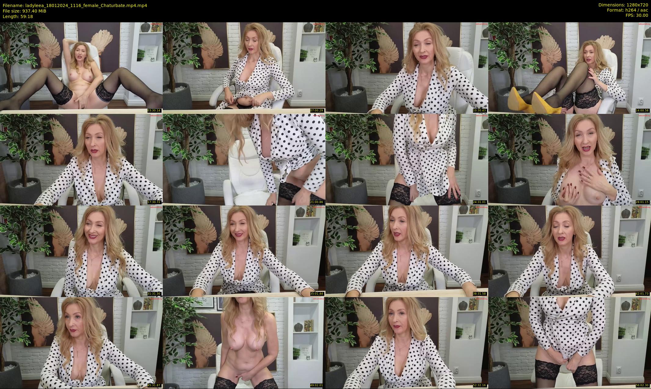 ladyleea — 60 minute Chaturbate female cam show recording, 720p, Jan 18, 2024