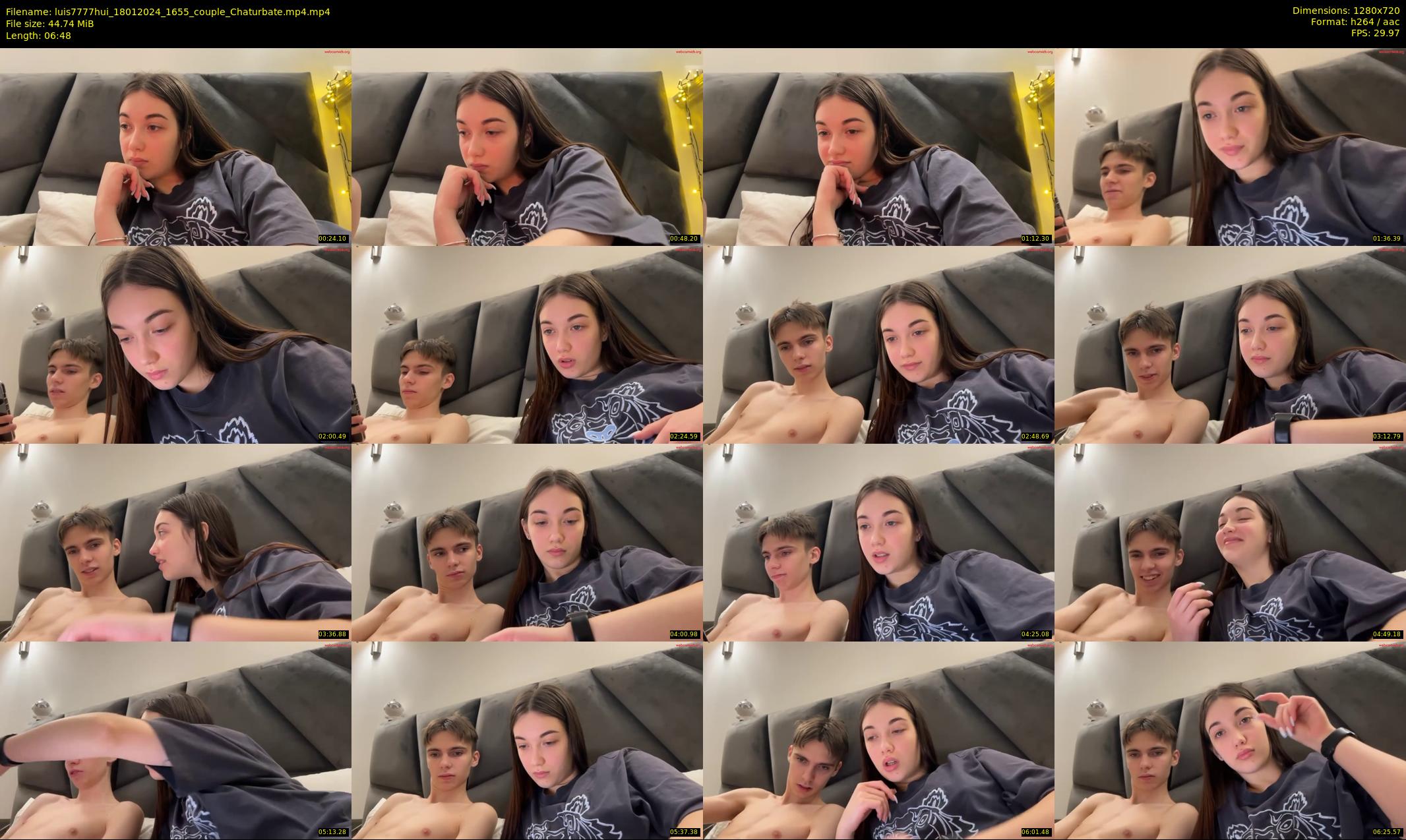 luis7777hui — 7 minute Chaturbate couple cam show recording, 720p, Jan 18, 2024
