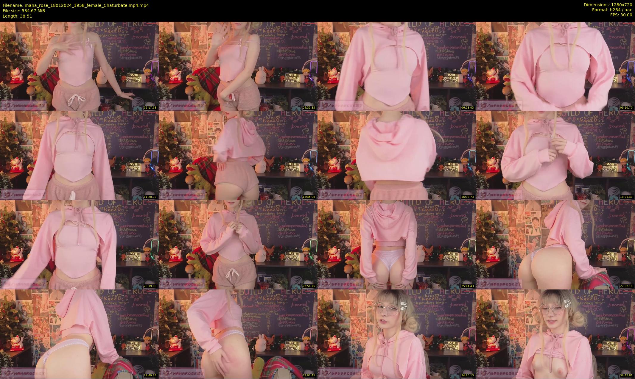 mana_rose — 39 minute Chaturbate female cam show recording, 720p, Jan 18, 2024