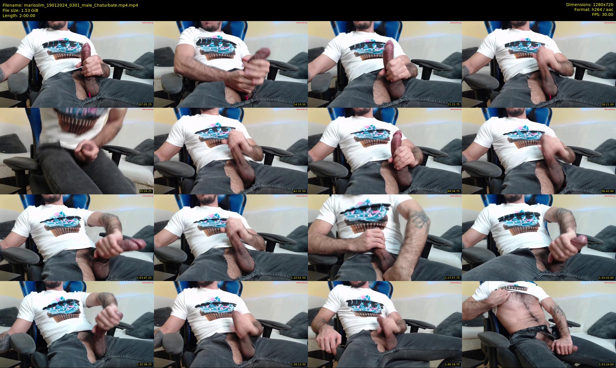marioslim — 120 minute Chaturbate male cam show recording, 720p, Jan 19, 2024
