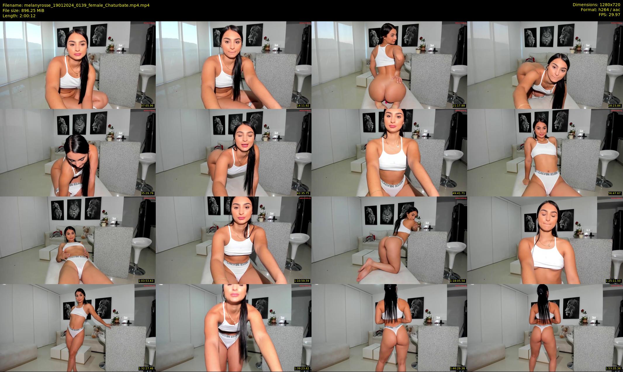 melanyrosse — 121 minute Chaturbate female cam show recording, 720p, Jan 19, 2024
