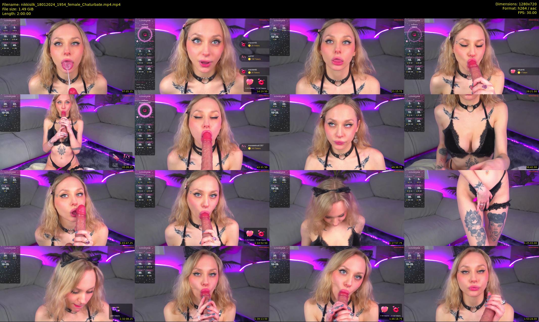 nikkisilk — 120 minute Chaturbate female cam show recording, 720p, Jan 18, 2024