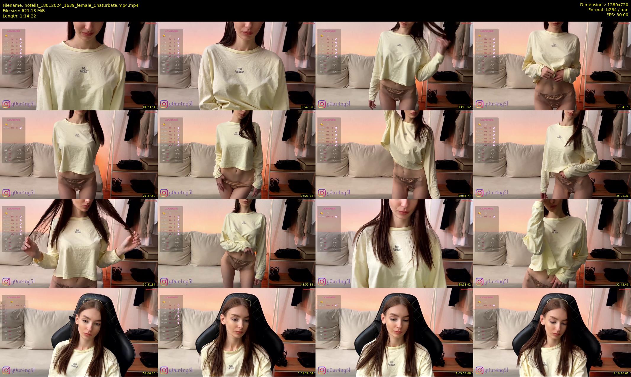 notelis — 75 minute Chaturbate female cam show recording, 720p, Jan 18, 2024