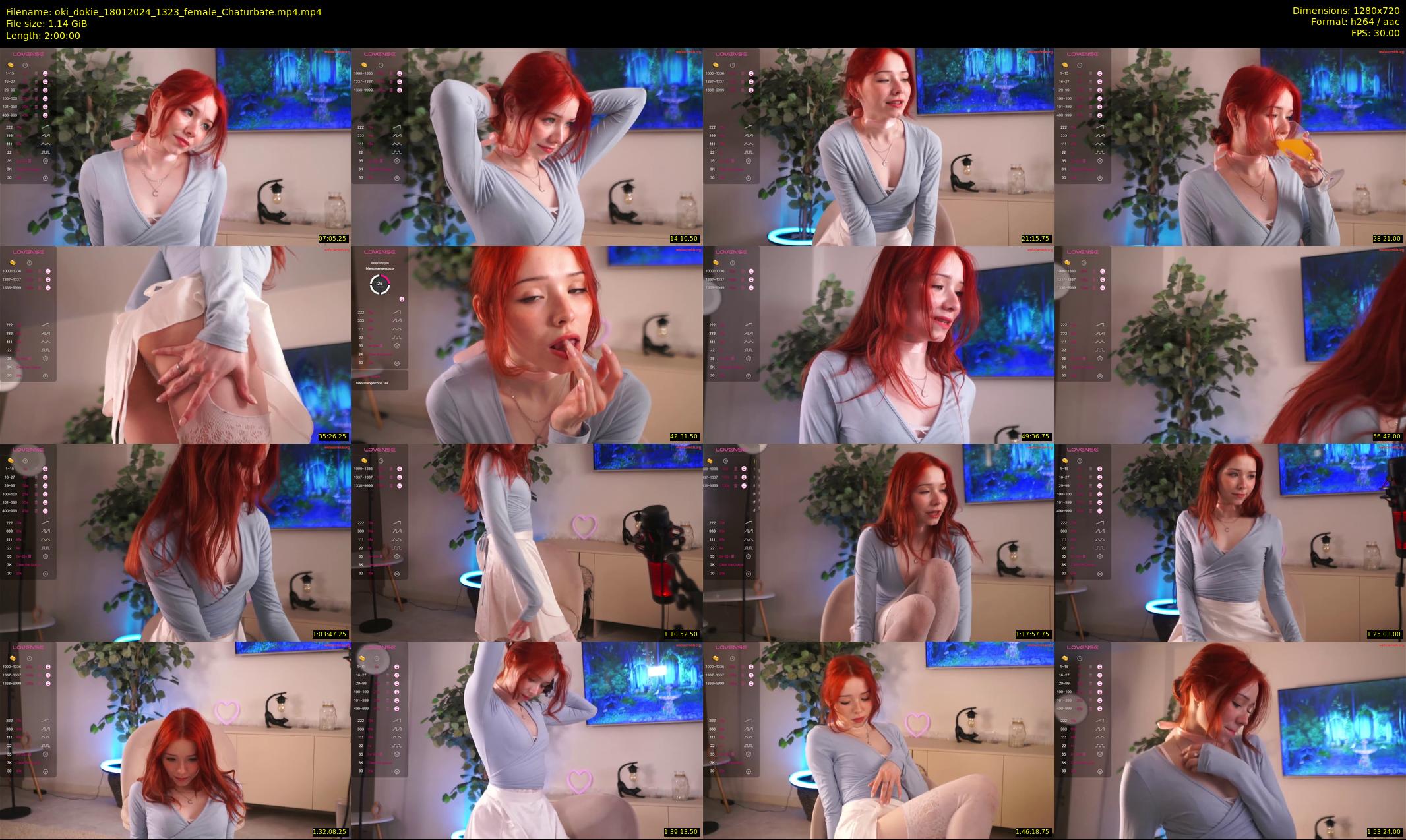 oki_dokie — 120 minute Chaturbate female cam show recording, 720p, Jan 18, 2024