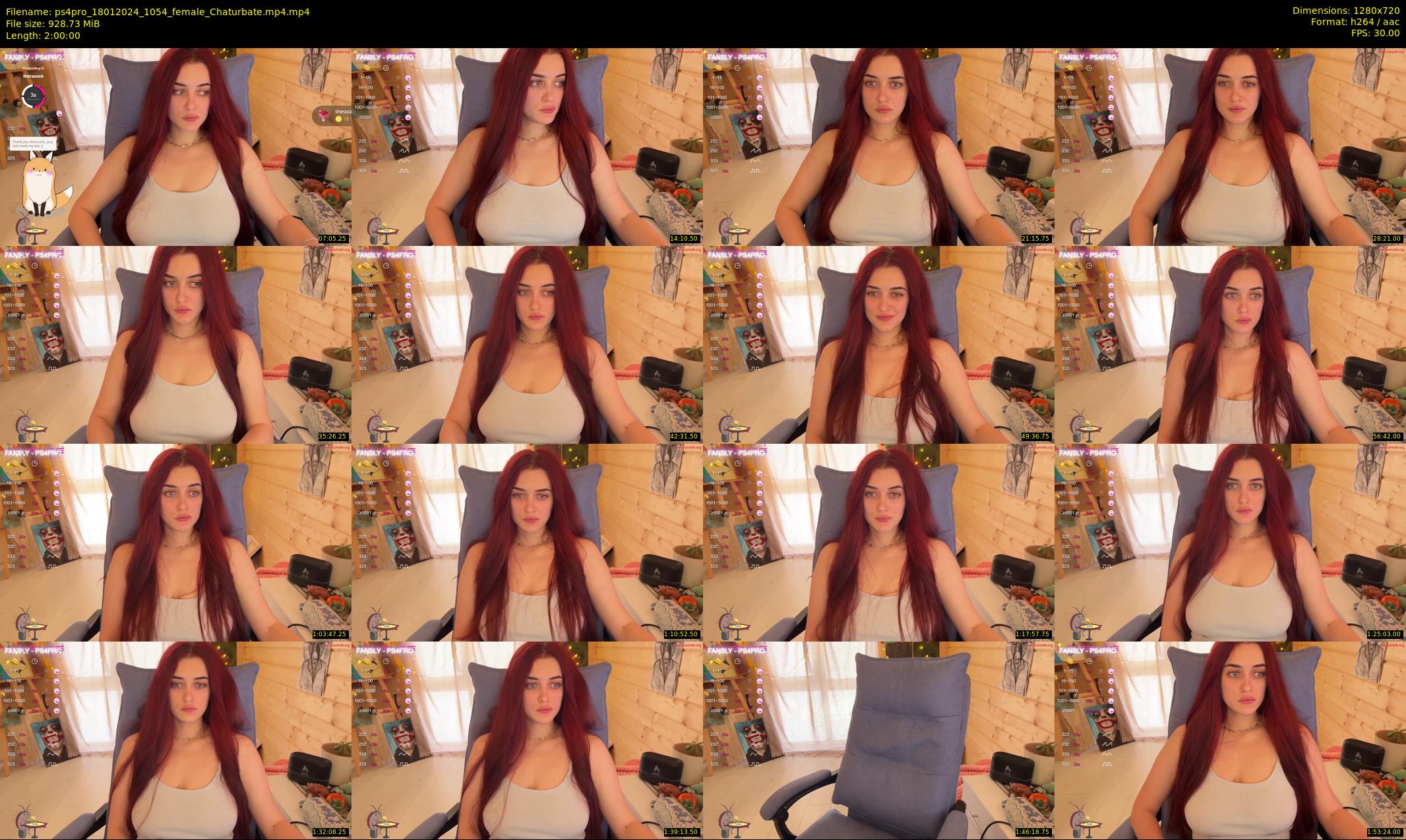 ps4pro — 120 minute Chaturbate female cam show recording, 720p, Jan 18, 2024