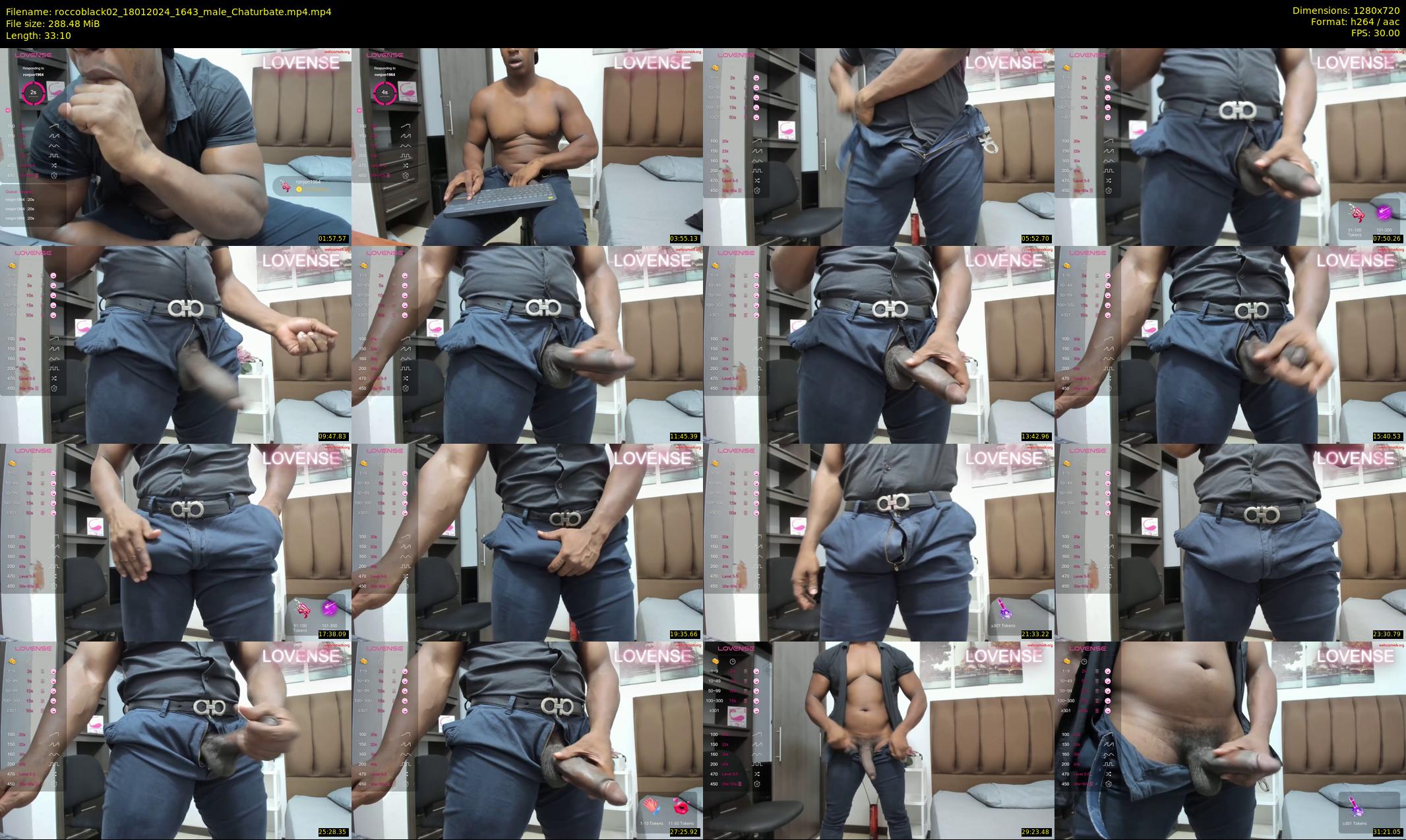 roccoblack02 — 34 minute Chaturbate male cam show recording, 720p, Jan 18, 2024