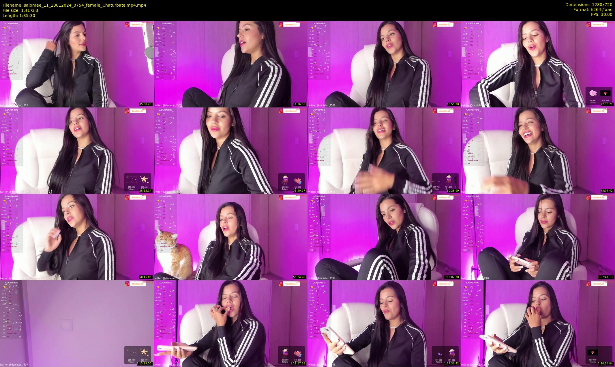 salomee_11 — 96 minute Chaturbate female cam show recording, 720p, Jan 18, 2024