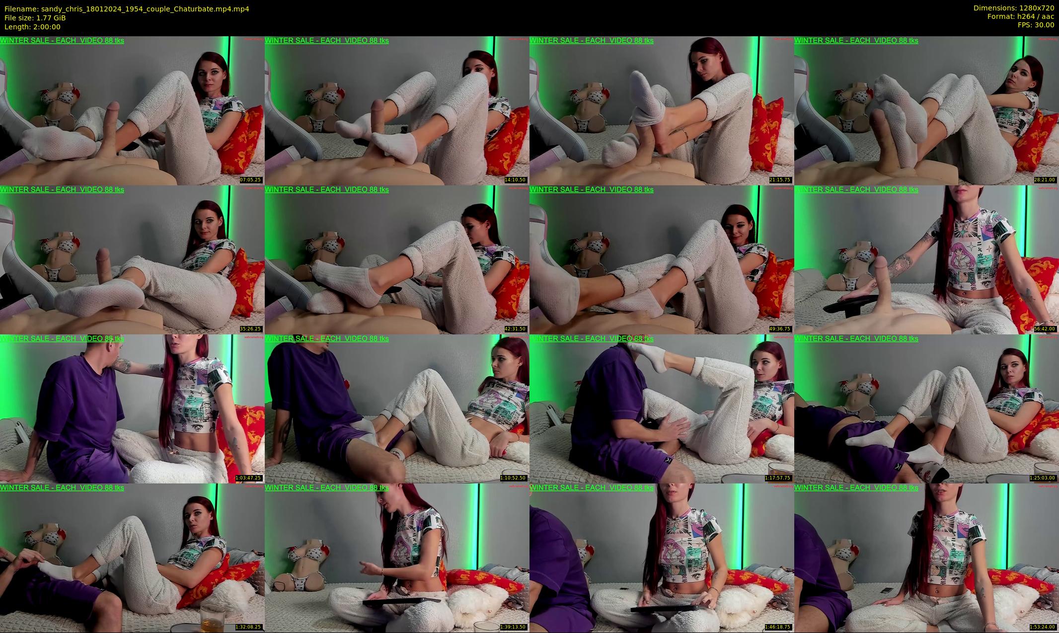 sandy_chris — 120 minute Chaturbate couple cam show recording, 720p, Jan 18, 2024