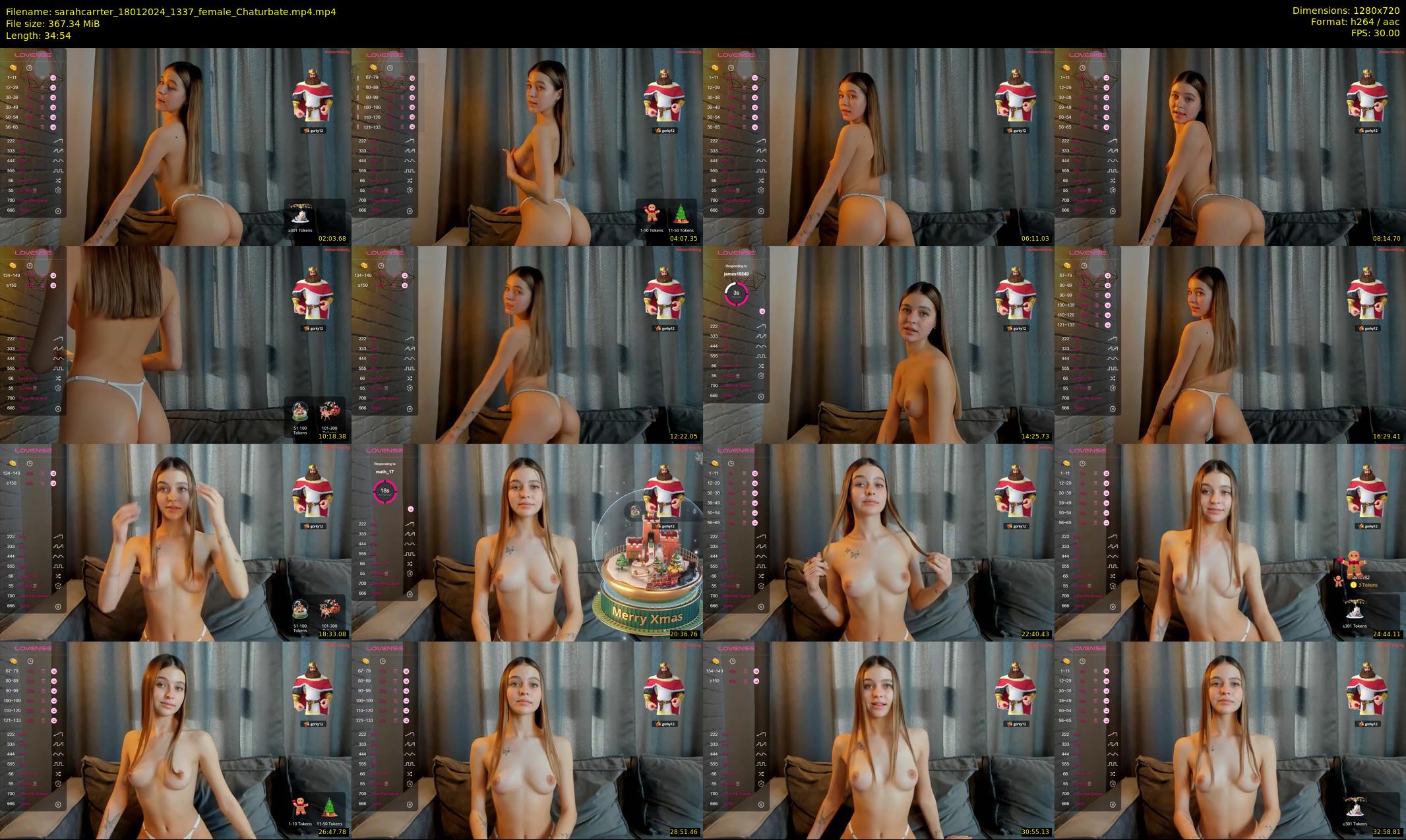 sarahcarrter — 35 minute Chaturbate female cam show recording, 720p, Jan 18, 2024