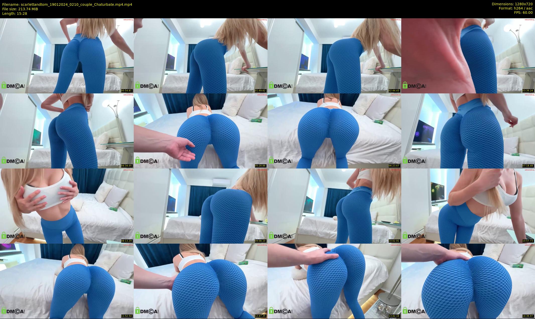 scarlettandtom — 16 minute Chaturbate couple cam show recording, 720p, Jan 19, 2024
