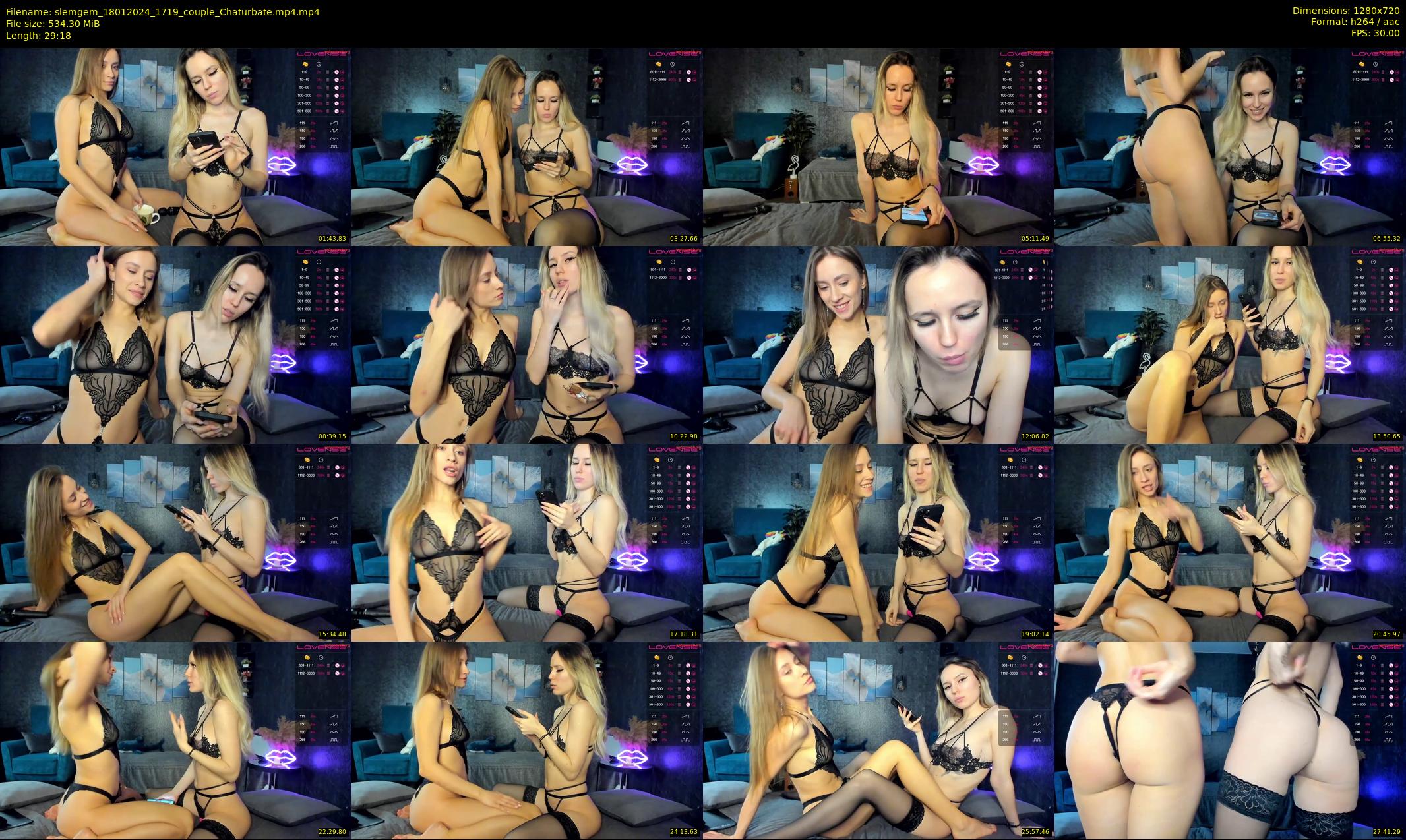 slemgem — 30 minute Chaturbate couple cam show recording, 720p, Jan 18, 2024